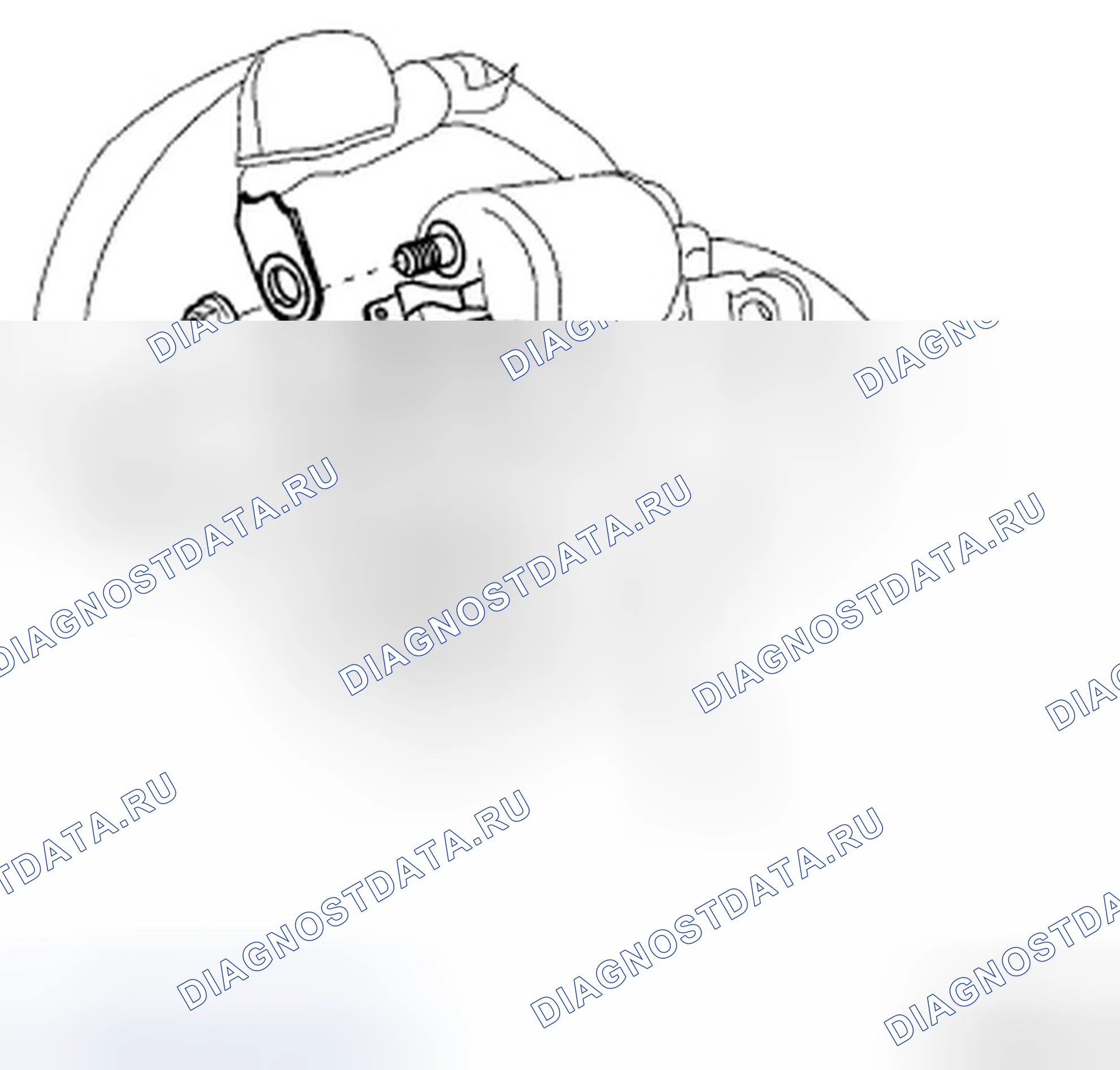 Рис. 7: ИСПЫТАНИЕ СОЛЕНОИДА СТАРТЕРА. Hyundai Elantra IV