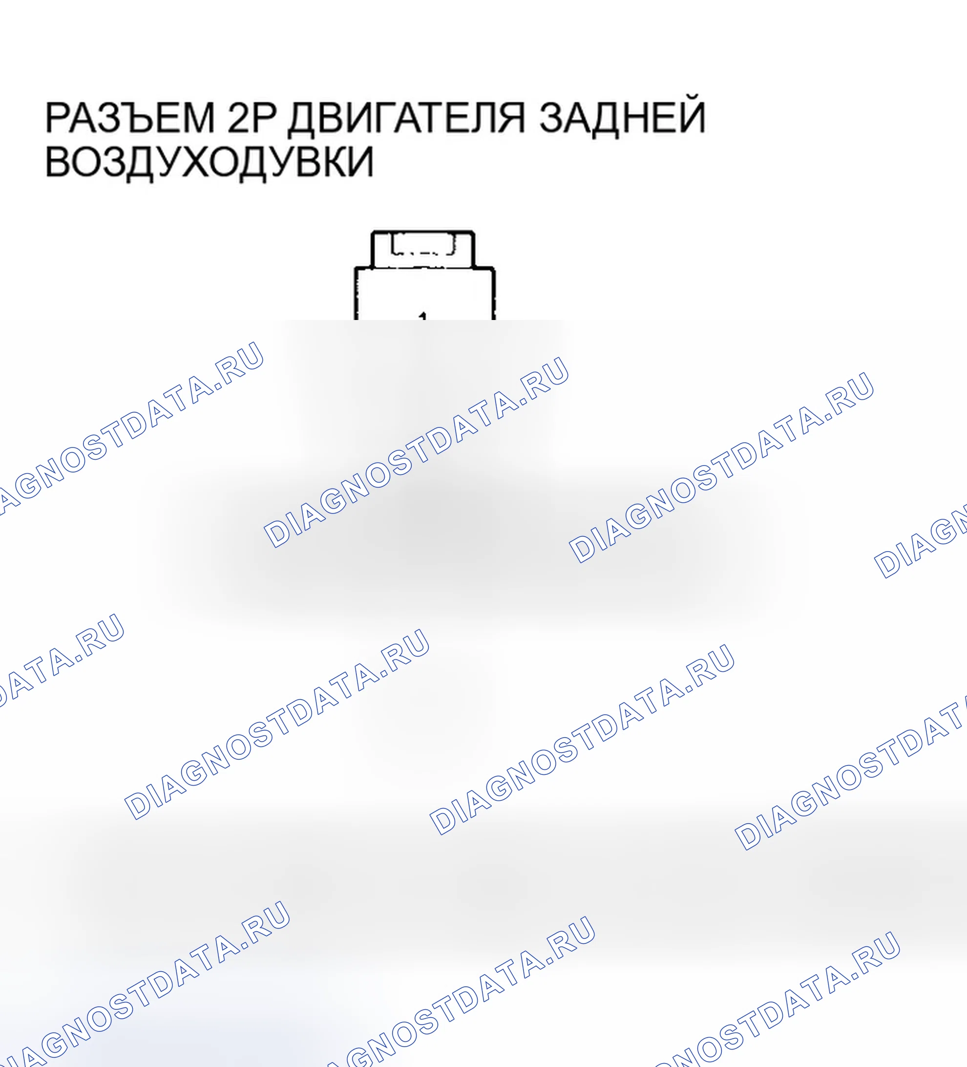 Рис. 52: расшифровка кода ошибки 1: Проблема в цепи двигателя заднего вентилятора. Honda Pilot I