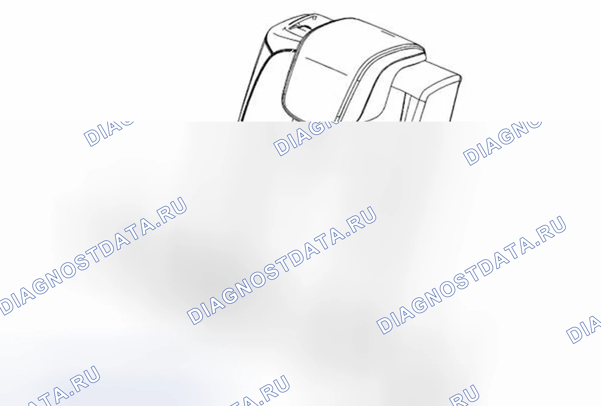 Рис. 29: Замена опоры шарнира подушки спинки заднего сиденья. Buick Encore I