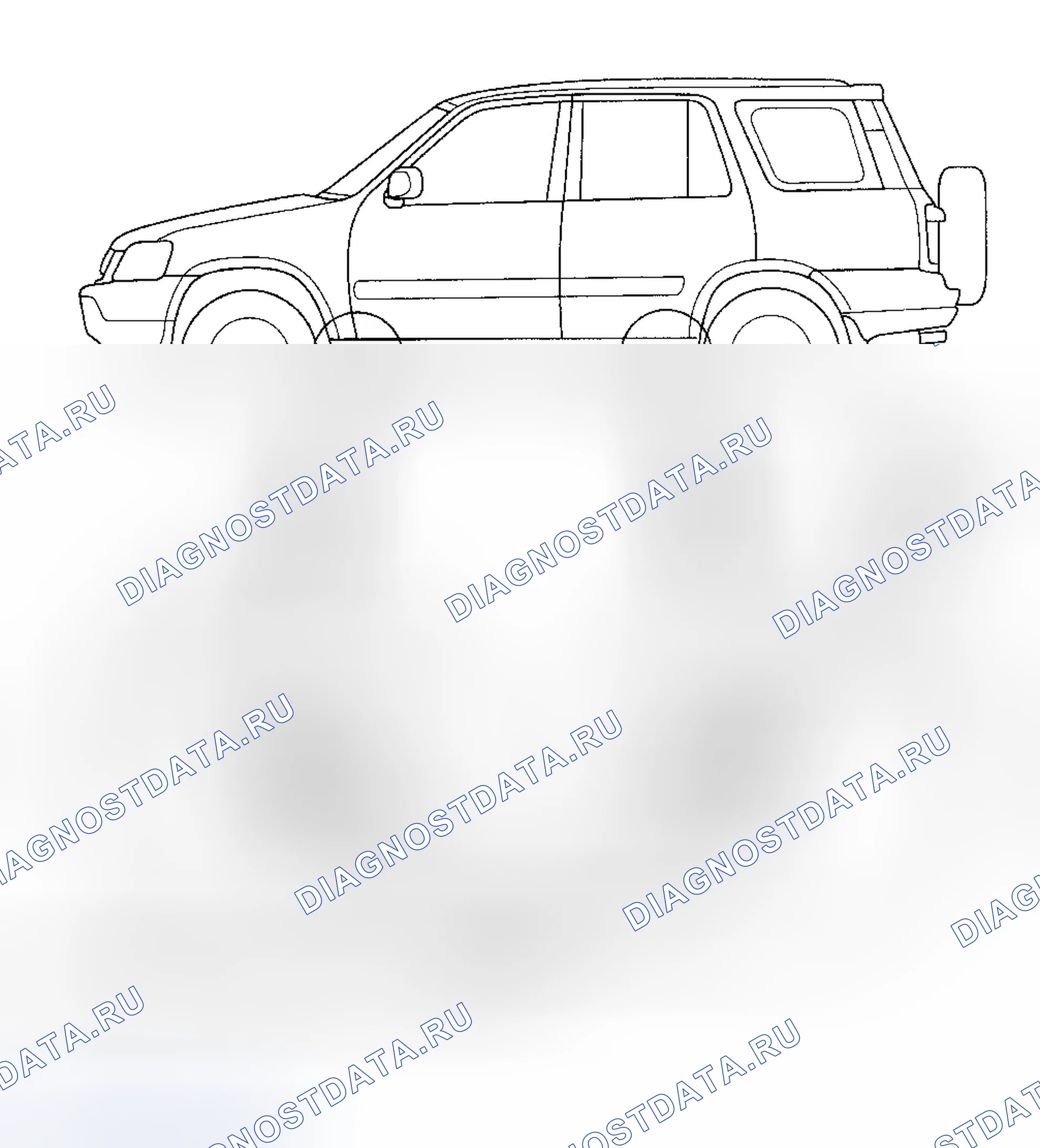 Рис. 11: АВАРИЙНОЕ ПОДЪЕМНОЕ УСТРОЙСТВО. Honda CR-V I