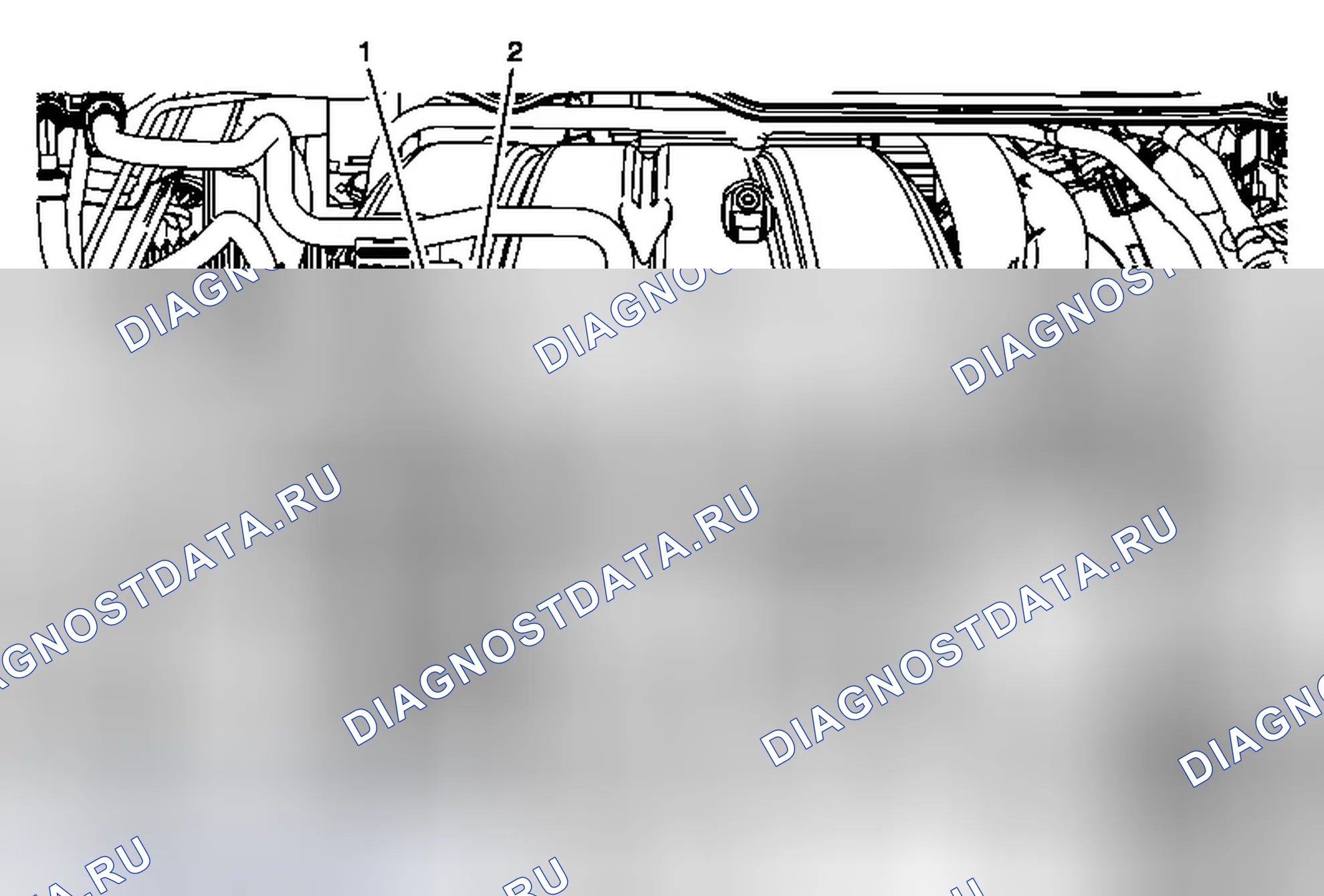 Рис. 96: Замена вентиляционного клапана картера (передняя часть). Chevrolet Malibu VIII рестайлинг