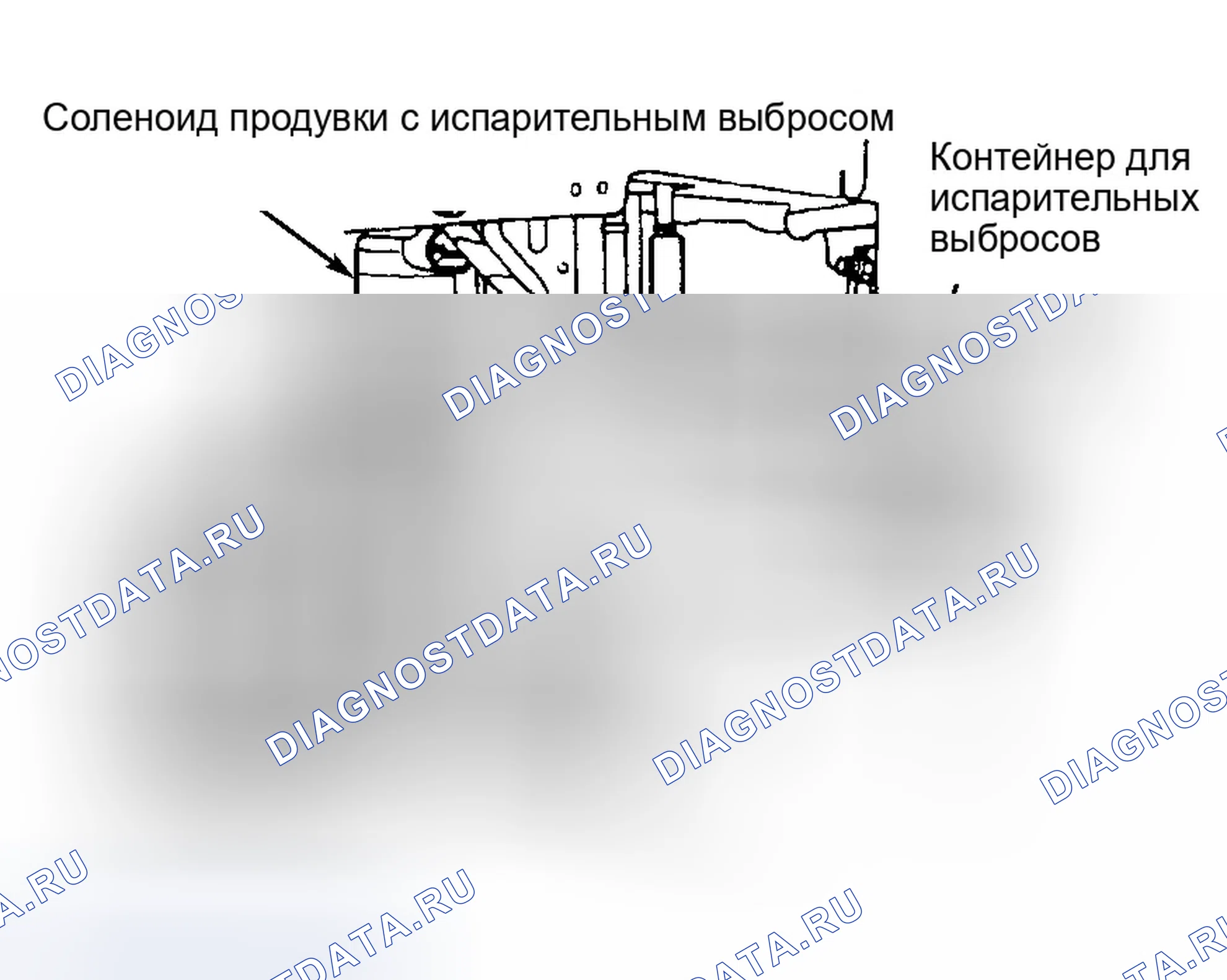 Рис. 44: Соленоид продувки с испарением (Avenger и Sebring). Chrysler LHS I