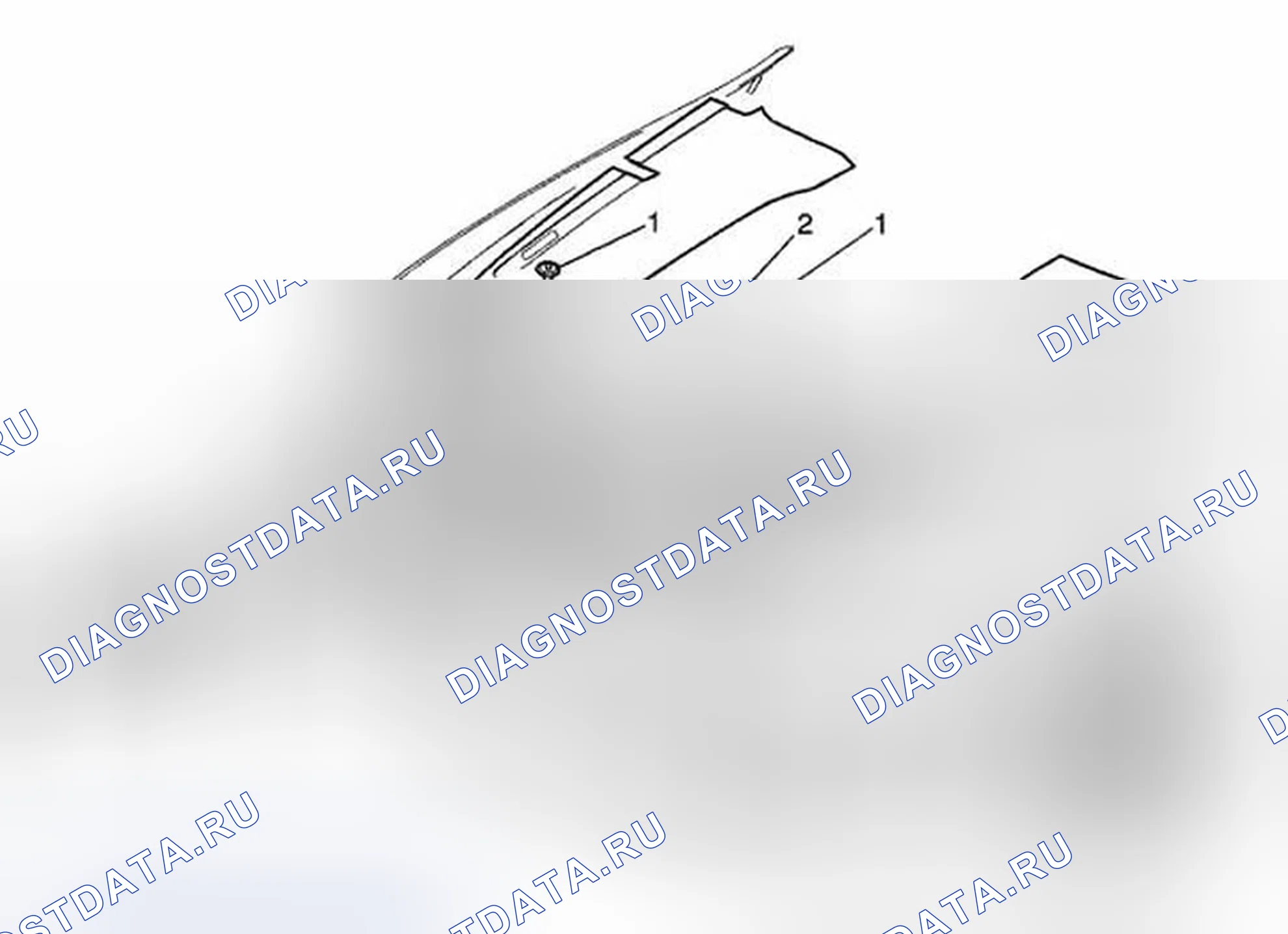 Рис. 53: Замена переключателя Hood Ajar. Cadillac STS I
