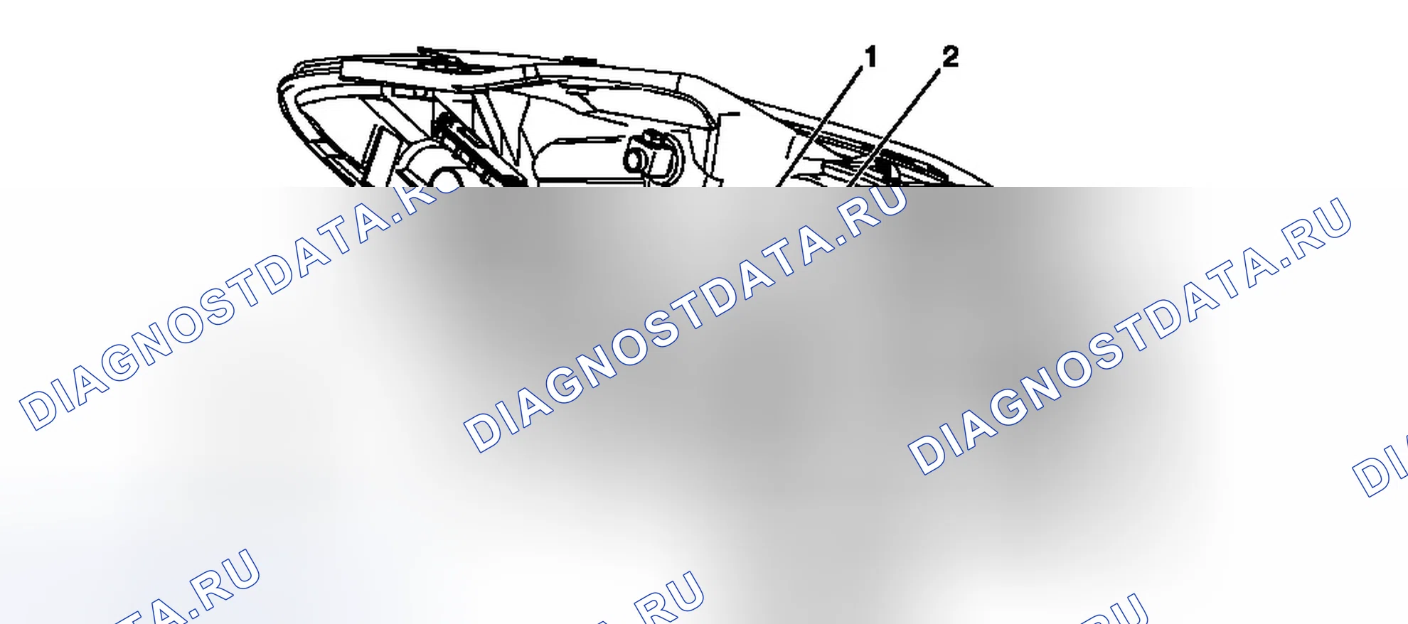 Рис. 54: Замена лампы сигнала парковки и поворота (анклав). Chevrolet Traverse I
