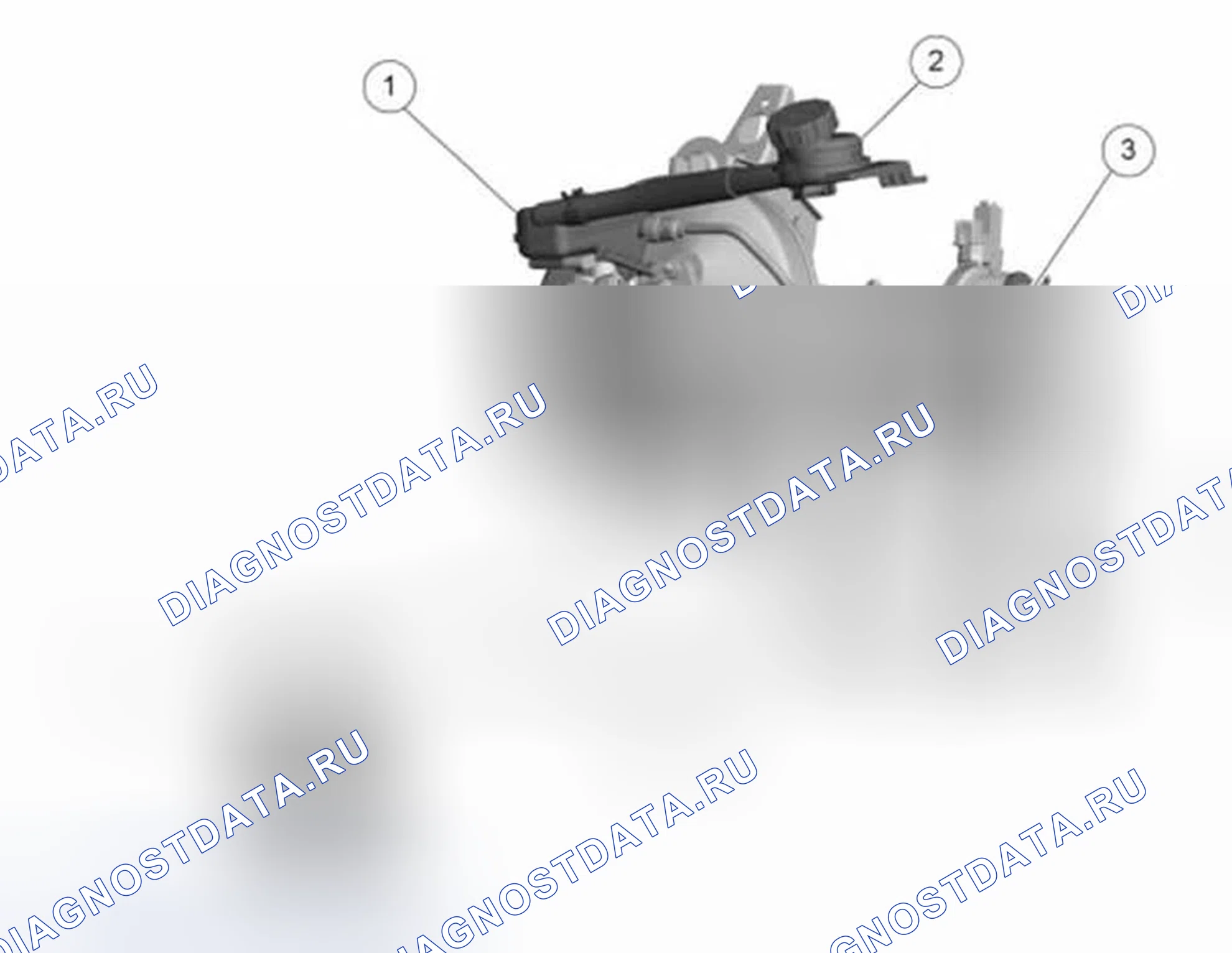Рис. 1: Компоненты - управление сцеплением. Ford Fiesta Mk6