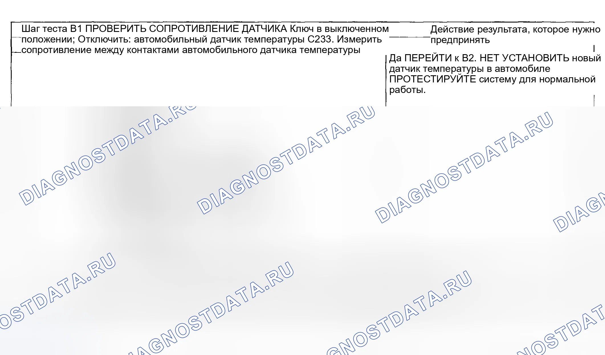 Рис. 11: диагностический тест B: расшифровка кода ошибки B1251 ИЛИ DTC1253 - A / C В АВТОМОБИЛЕ ДАТЧИК ТЕМПЕРАТУРЫ ОБРЫВ ЦЕПИ ИЛИ КОРОТКОЕ ЗАМЫКАНИЕ НА ГРУППУ. Ford Pickup F250 Super Duty I