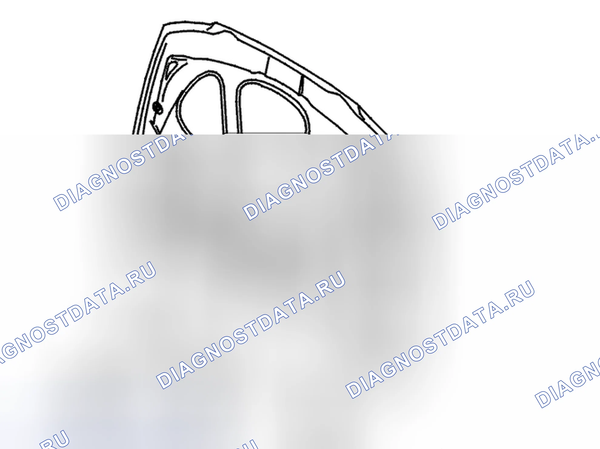 Рис. 10: Нагнетательный клапан и форсунка омывателя. Volvo S80 I рестайлинг