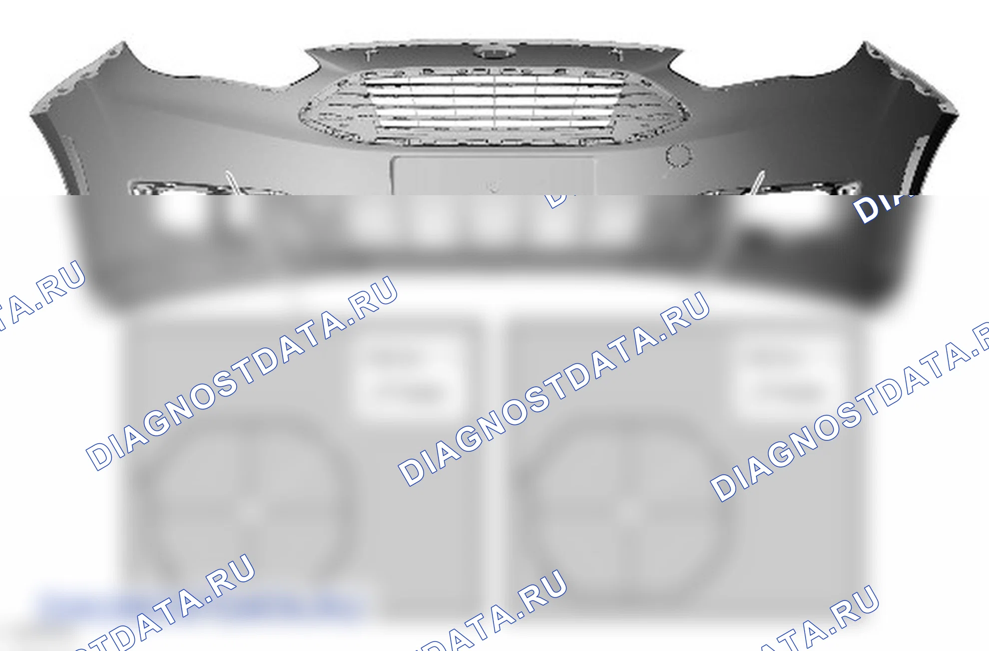 Разборка и сборка кожуха переднего бампера. Ford Grand C-MAX II рестайлинг