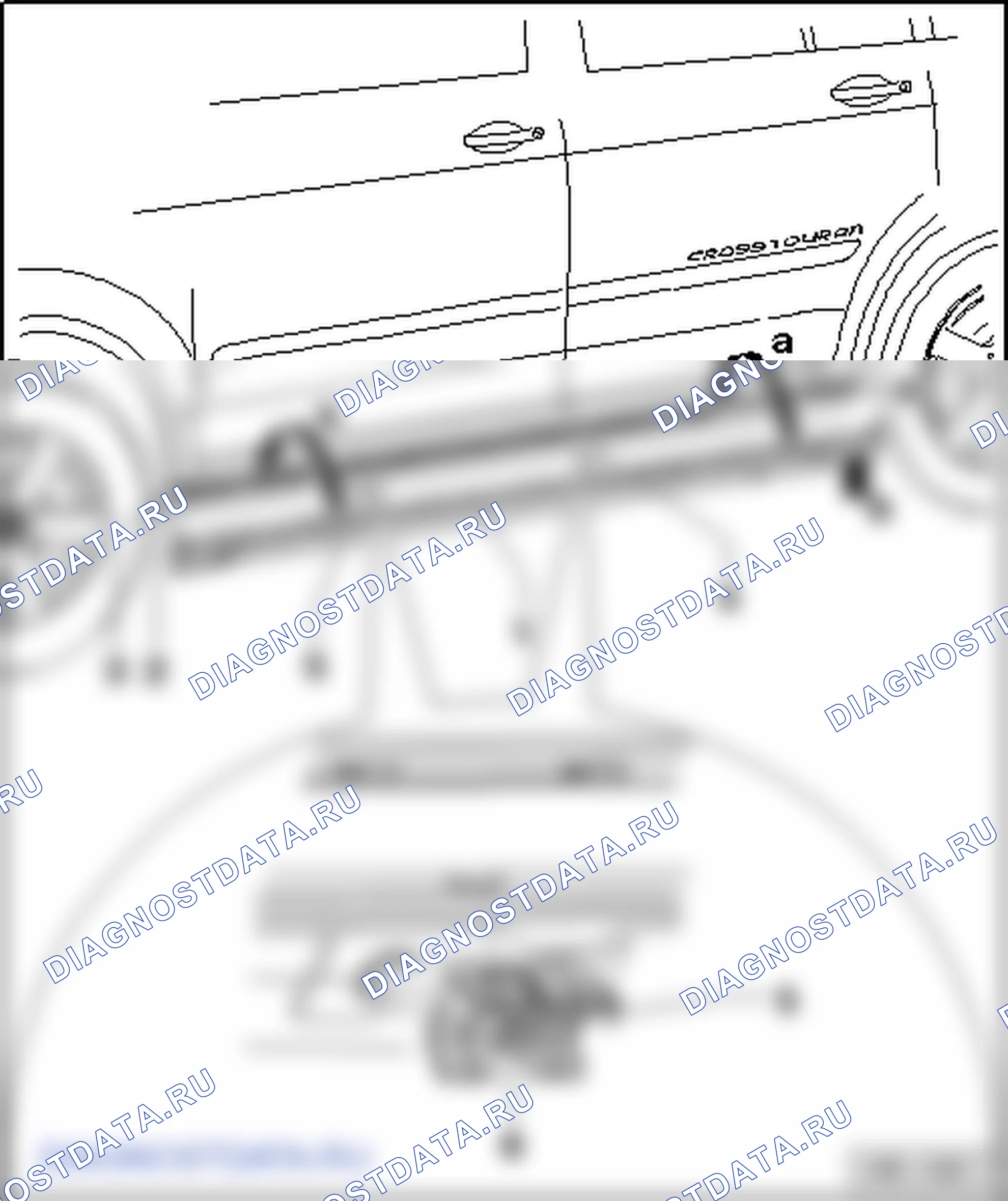 Специальные элементы Cross Touran. Volkswagen Touran I