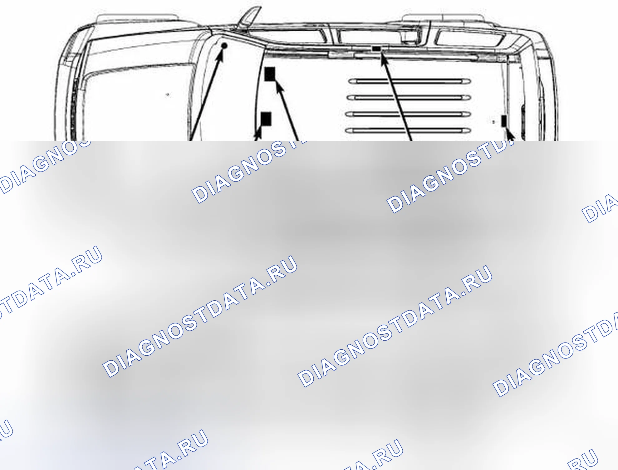 Рис. 1: ОПИСАНИЕ внутреннего освещения. Jeep Liberty II