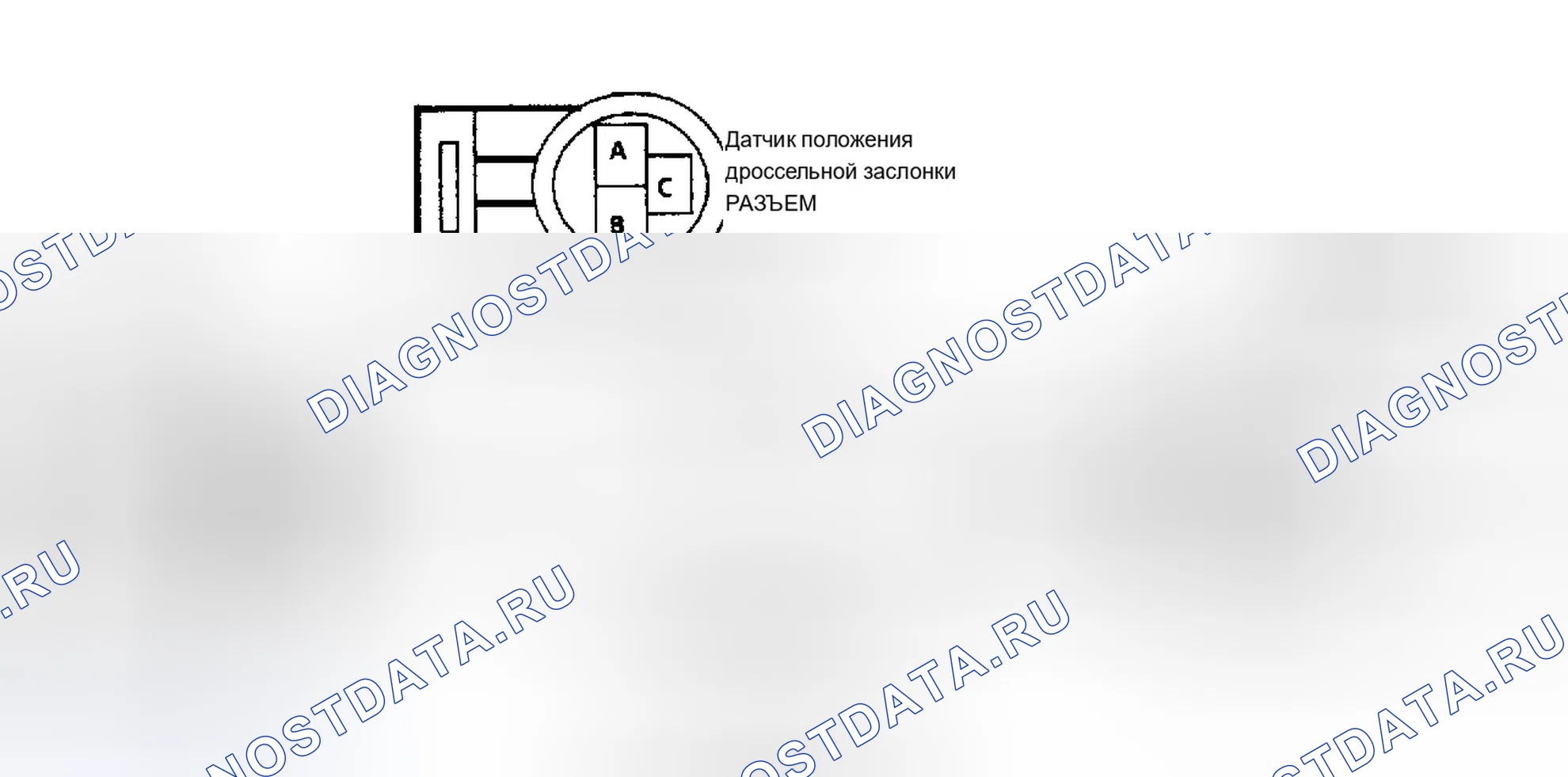 Рис. 56: Код 21, Схема - Сигнал датчик положения дроссельной заслонки Volatge высокий. Chevrolet Corsica I