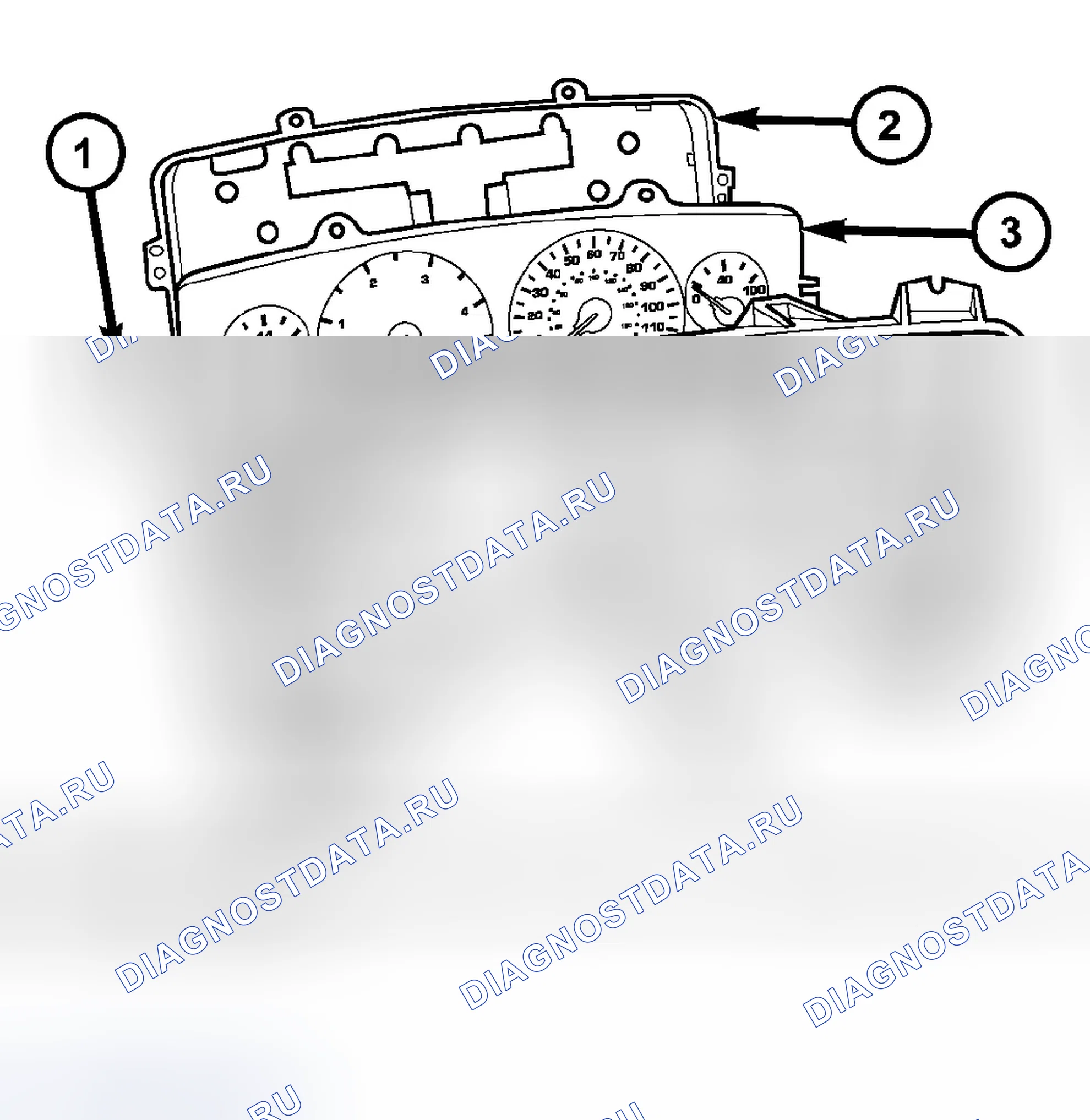 Рис. 7: КЛАСТЕРНЫЙ ОБЪЕКТИВ, КАПЮШОН И МАСКА. Dodge Pickup R3500 