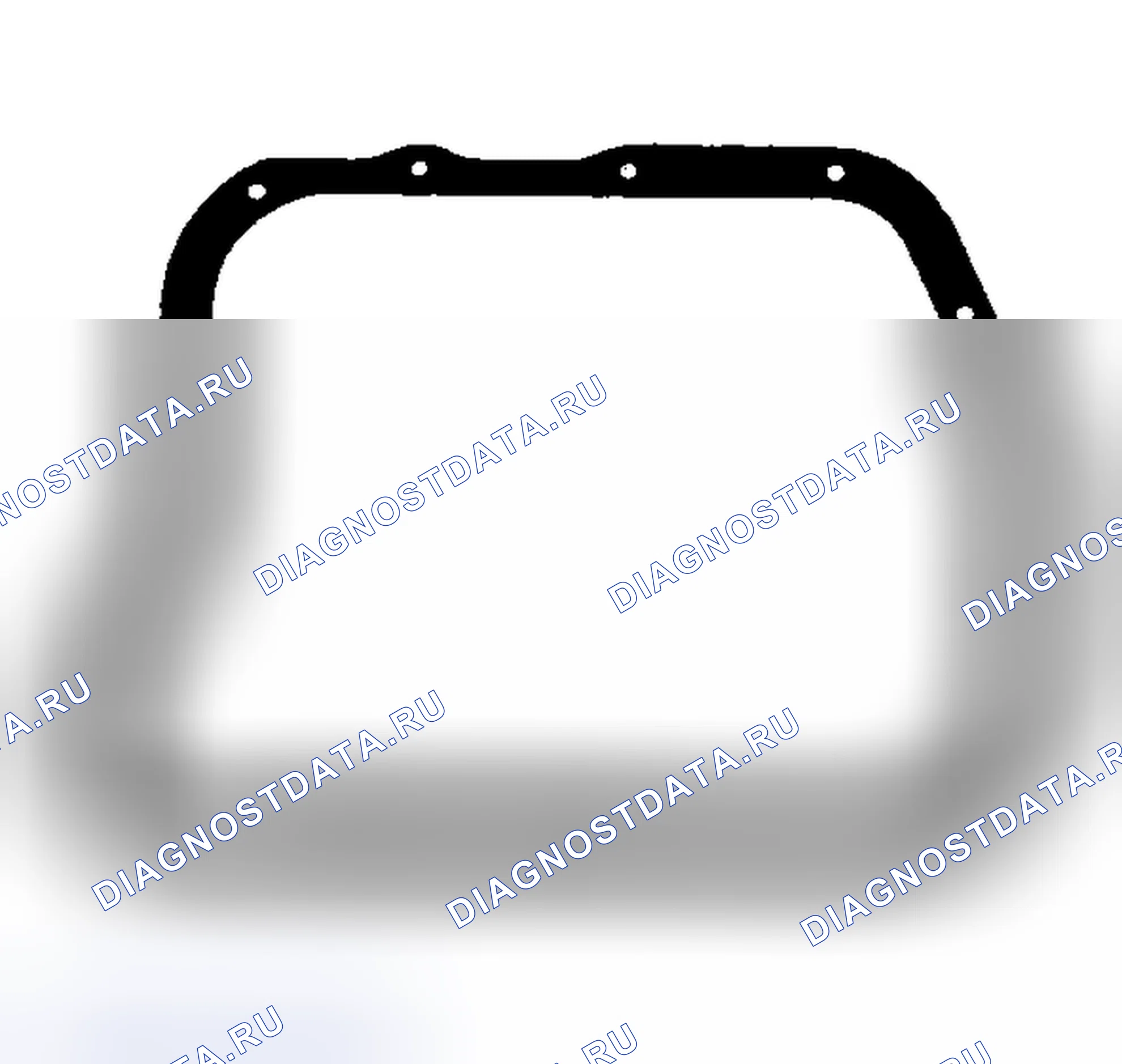 Рис. 13: Идентификация прокладки масляного поддона (46RE и 47RE). Jeep Grand Cherokee WJ