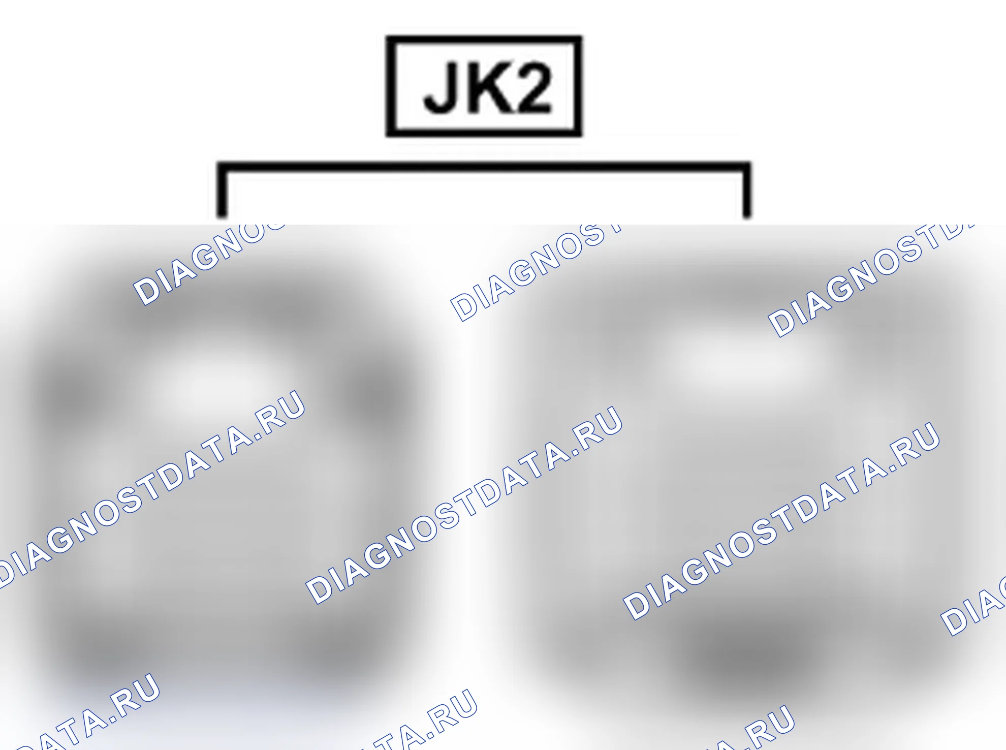 Рис. 894: Вид с торца линейного соединителя (JK2). Toyota Land Cruiser 200