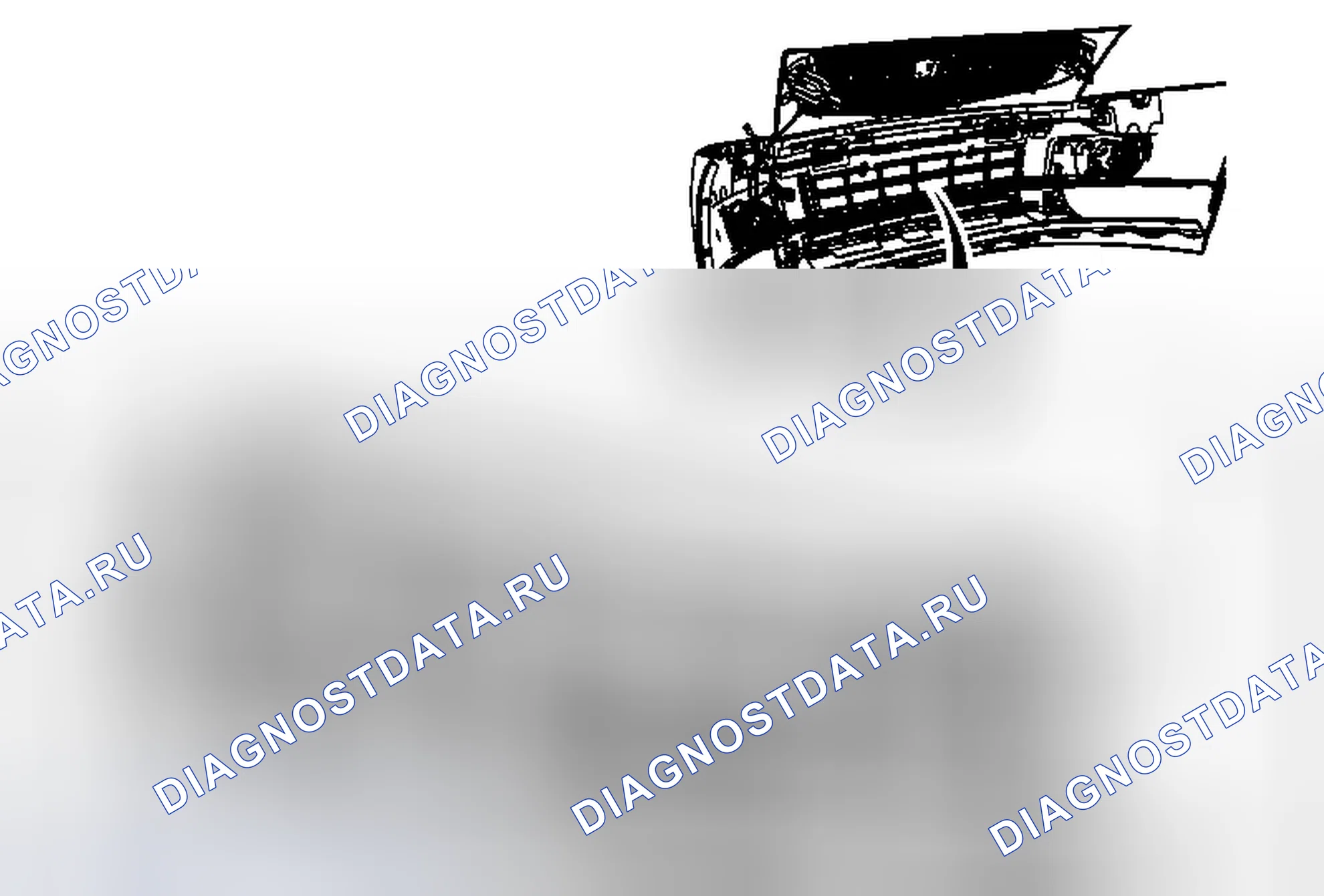 Рис. 9: Замена нижней решетки радиатора. Cadillac SRX II