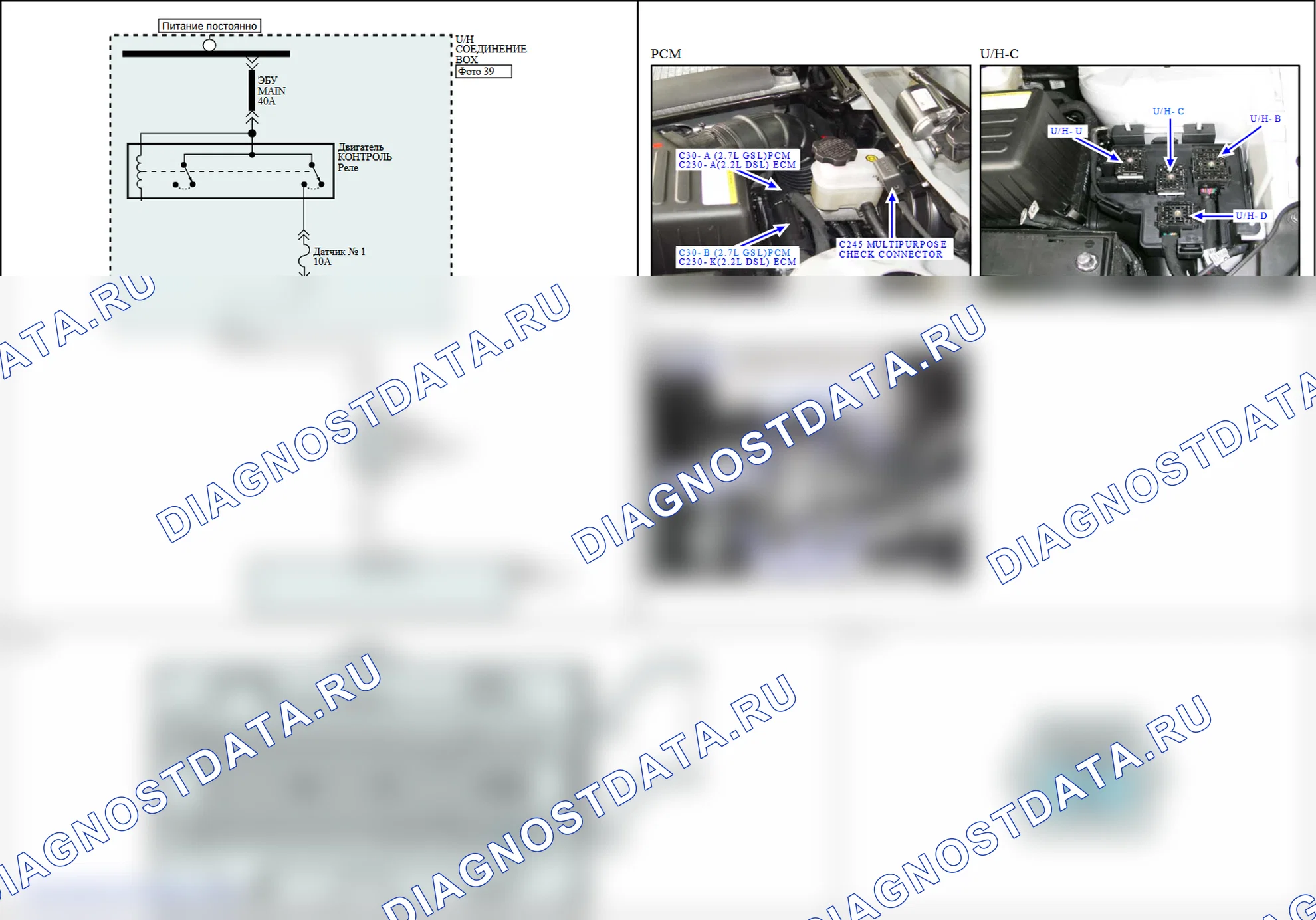 P0277: Цилиндр 6 - высокий уровень в контуре инжектора. Hyundai Santa Fe CM