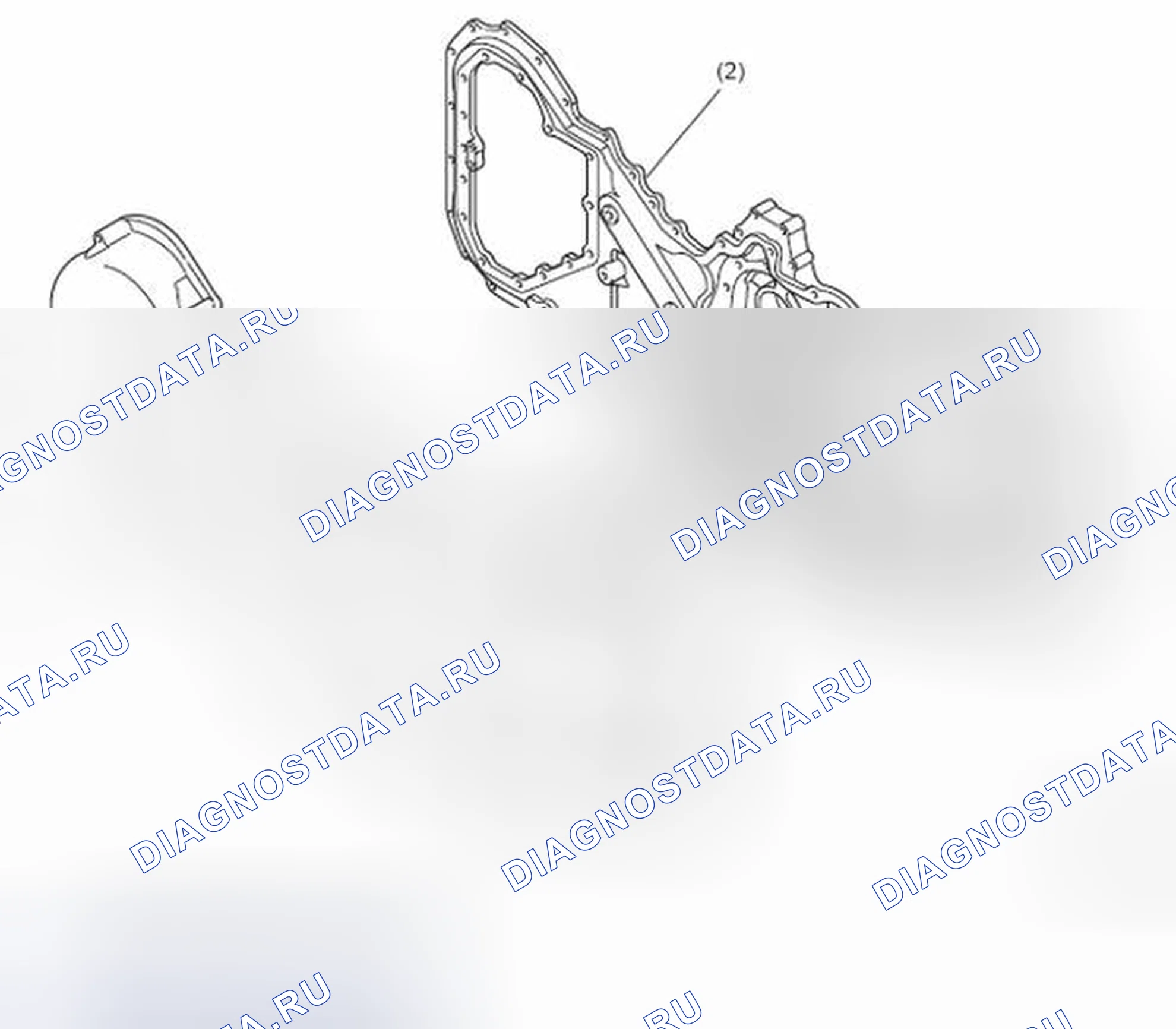Рис. 835: Случай цепи ГРМ. Subaru Legacy BM/BR