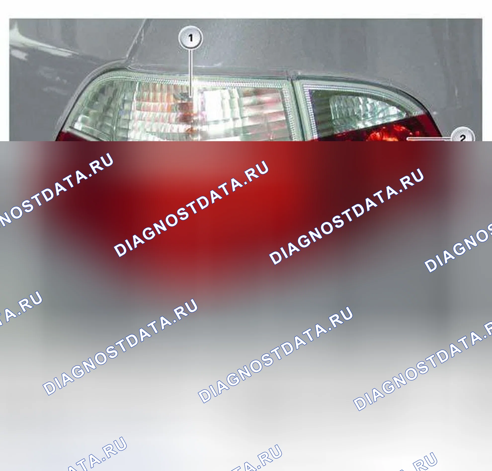 Рис. 363: E61. Хвостовой огонь. BMW M5 E60/E61