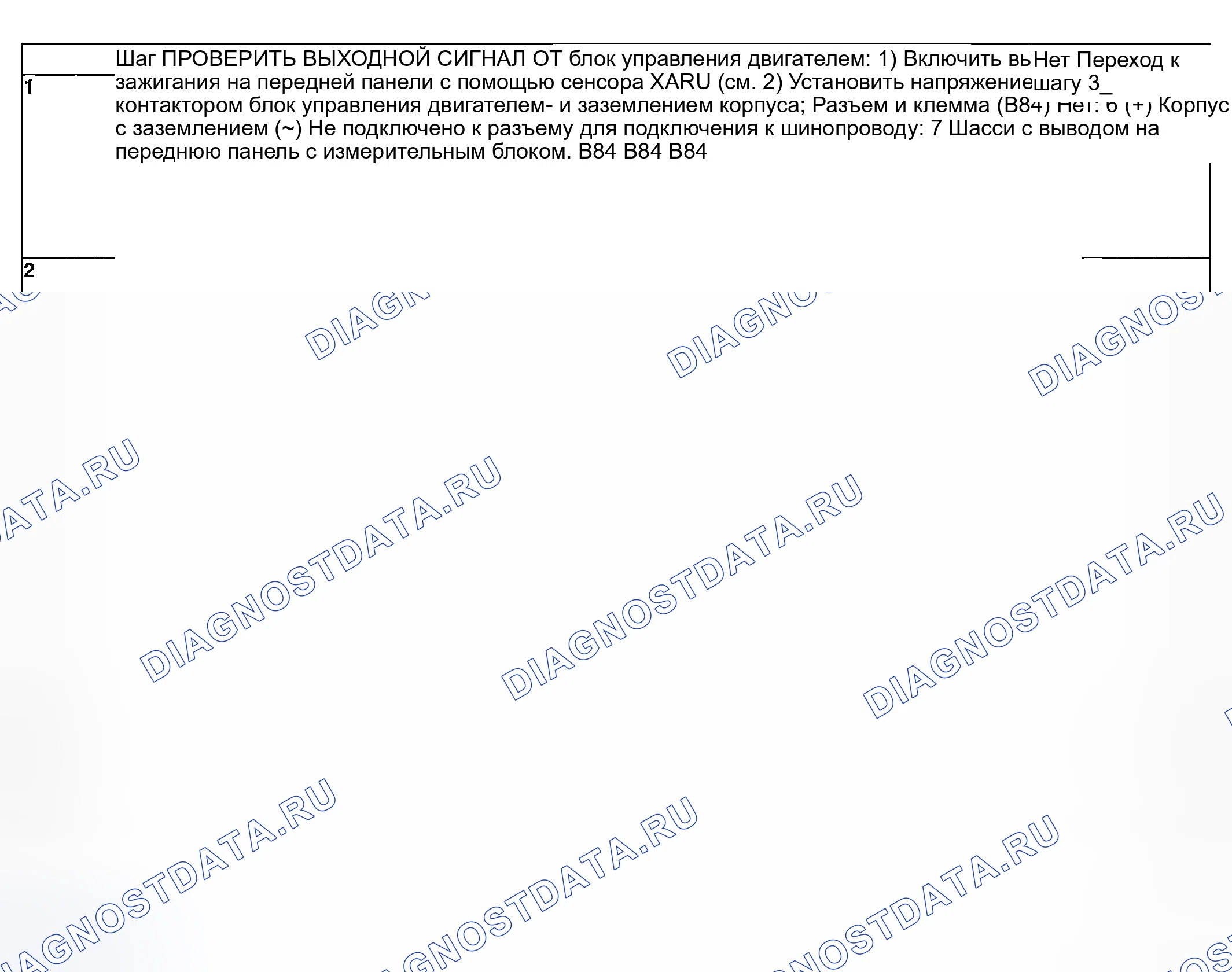 Рис. 847: ДИАГНОСТИЧЕСКАЯ ПРОЦЕДУРА. Subaru Legacy BL/BP