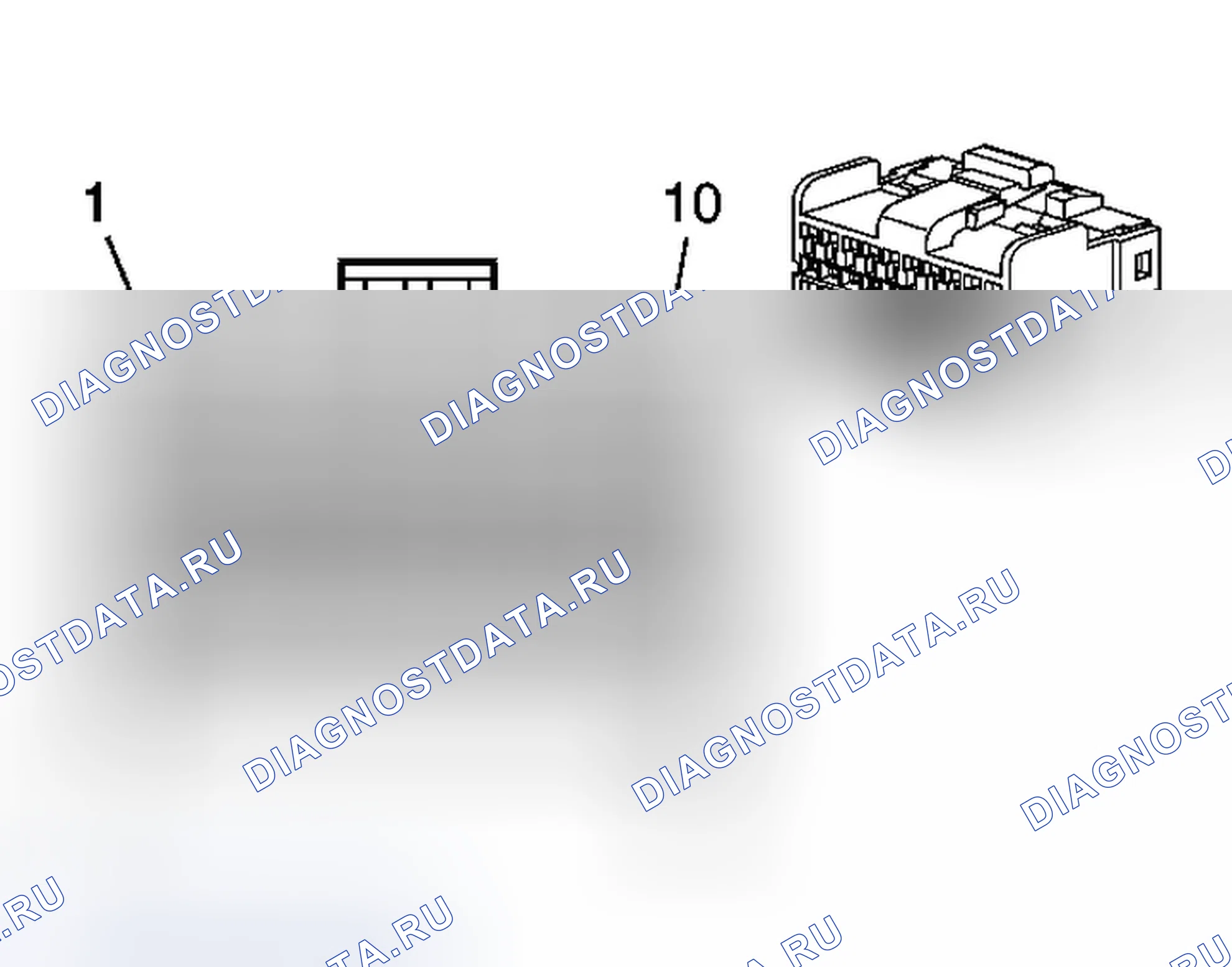 Рис. 7: Виды с торца соединителя ABS. Chevrolet SSR I