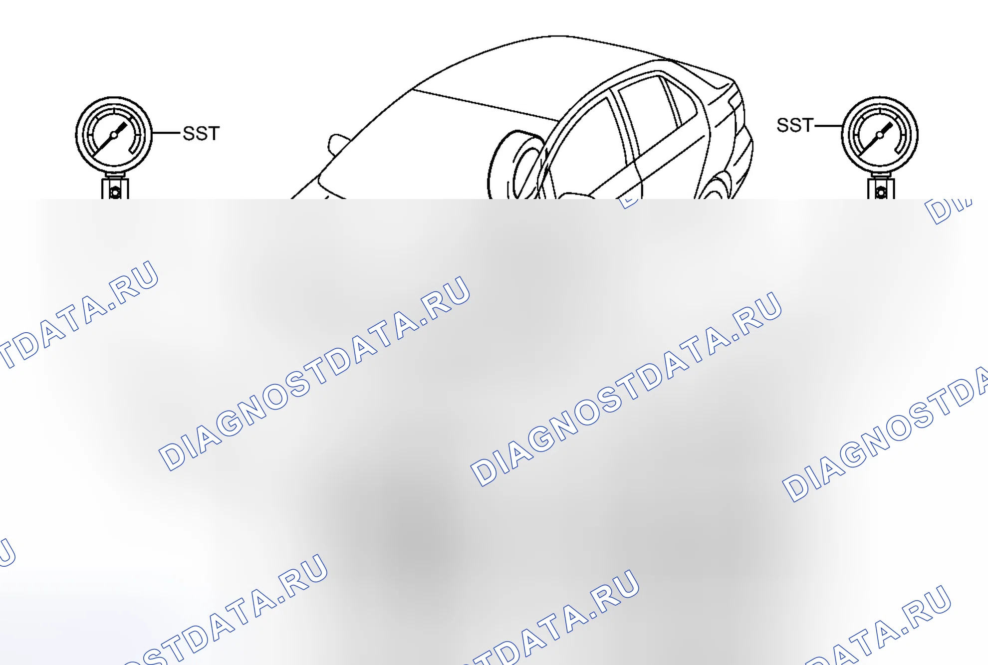 Рис. 228: ОСМОТР ТРАНСПОРТНОГО СРЕДСТВА. Toyota Yaris III