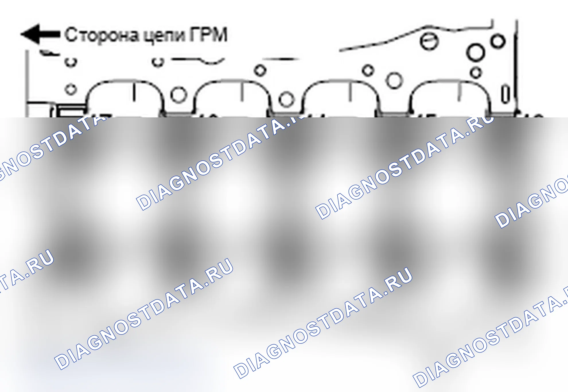 Рис. 155: >> E <<УСТАНОВКА БОЛТА КРЫШКИ ПОДШИПНИКА КОЛЕНЧАТОГО ВАЛА/КРЫШКИ ПОДШИПНИКА КОЛЕНЧАТОГО ВАЛА. Mitsubishi Lancer Ralliart X рестайлинг