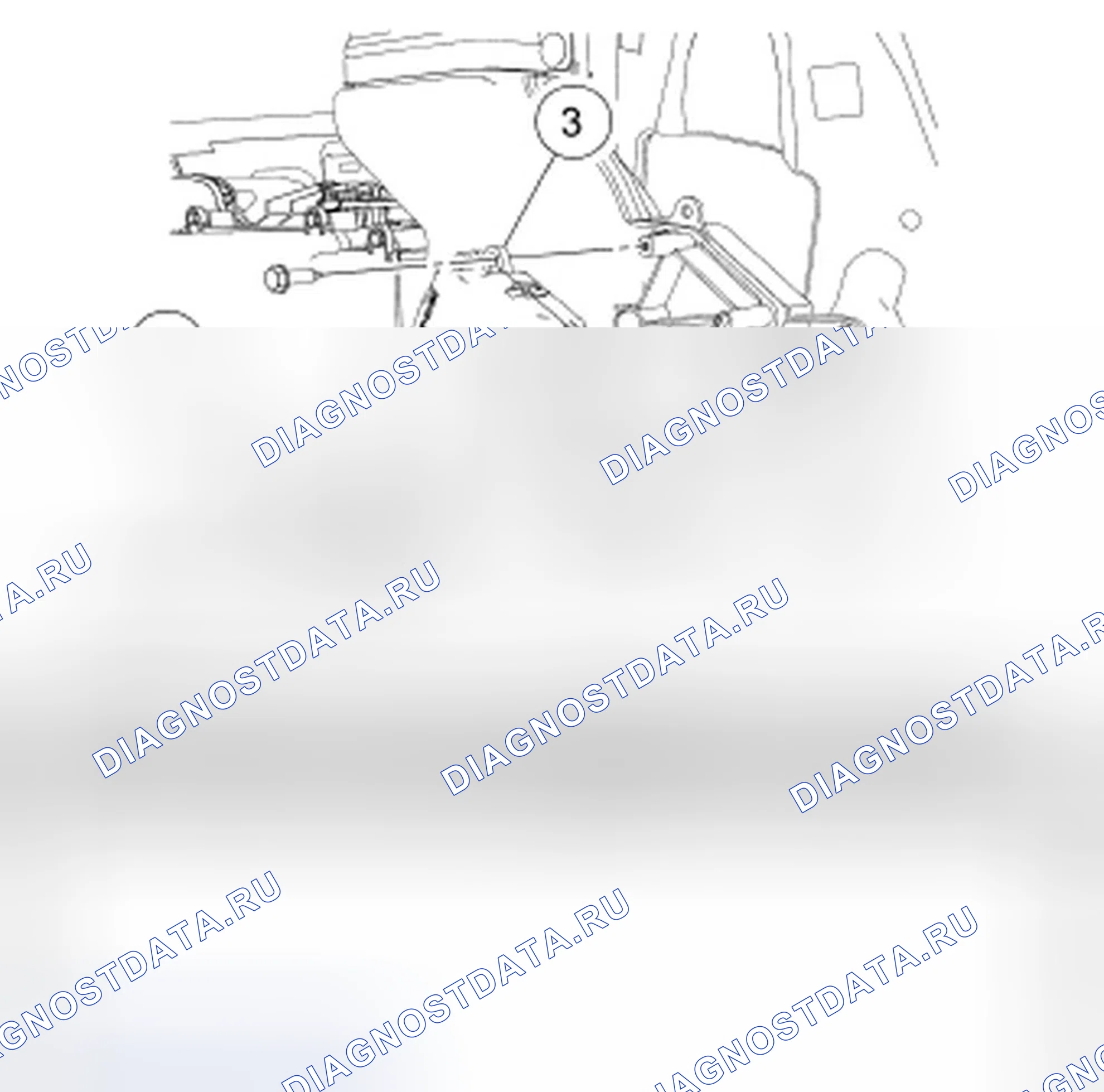 Рис. 306: Привод двери вспомогательного режима. Ford Freestyle I