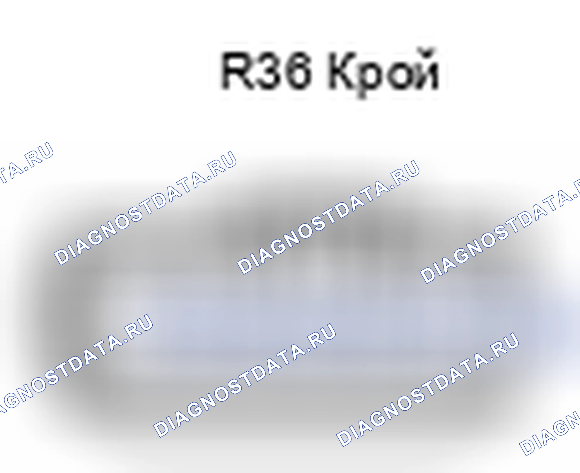 Рис. 702: Вид с торца разъема усилителя стереокомпонента (R36). Lexus LS IV