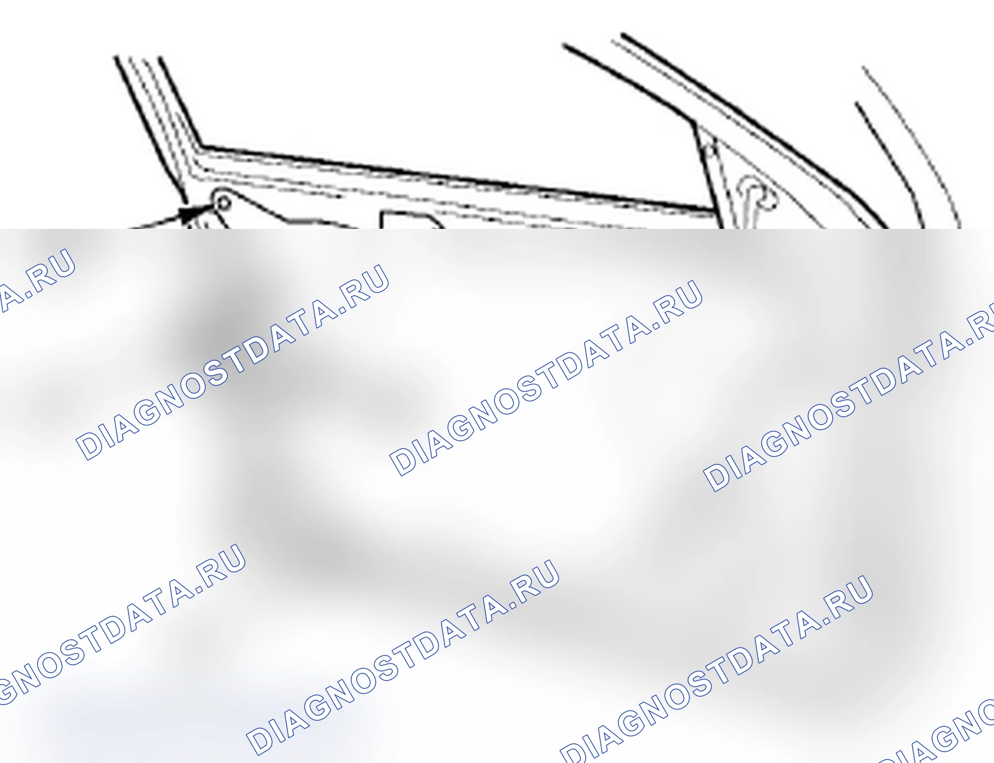 Рис. 49: Замена внешней ручки передней двери. Acura RL II рестайлинг