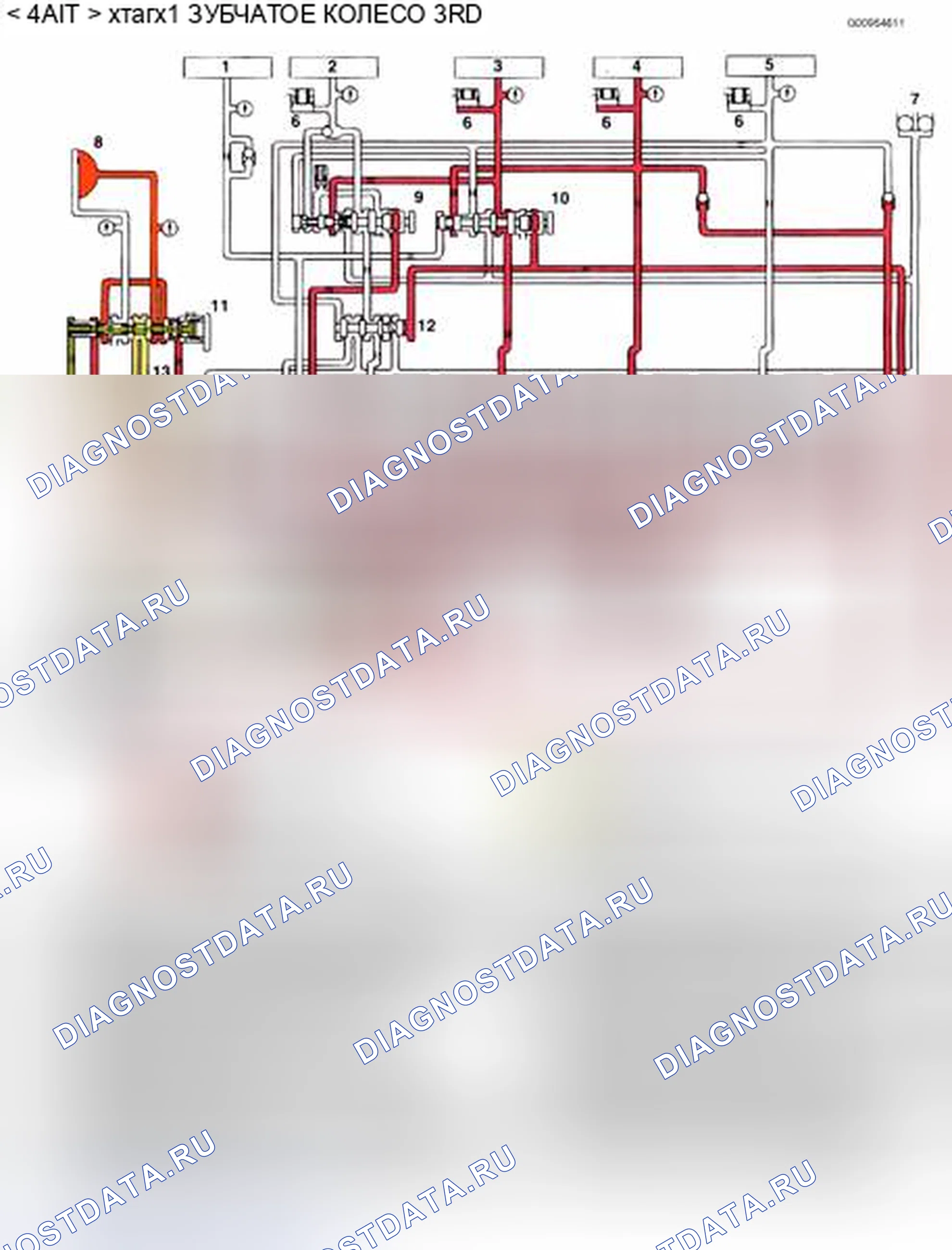 Рис. 2063: < 4A / T > хтагх1 ЗУБЧАТОЕ КОЛЕСО 3RD. Mazda MX-30 I