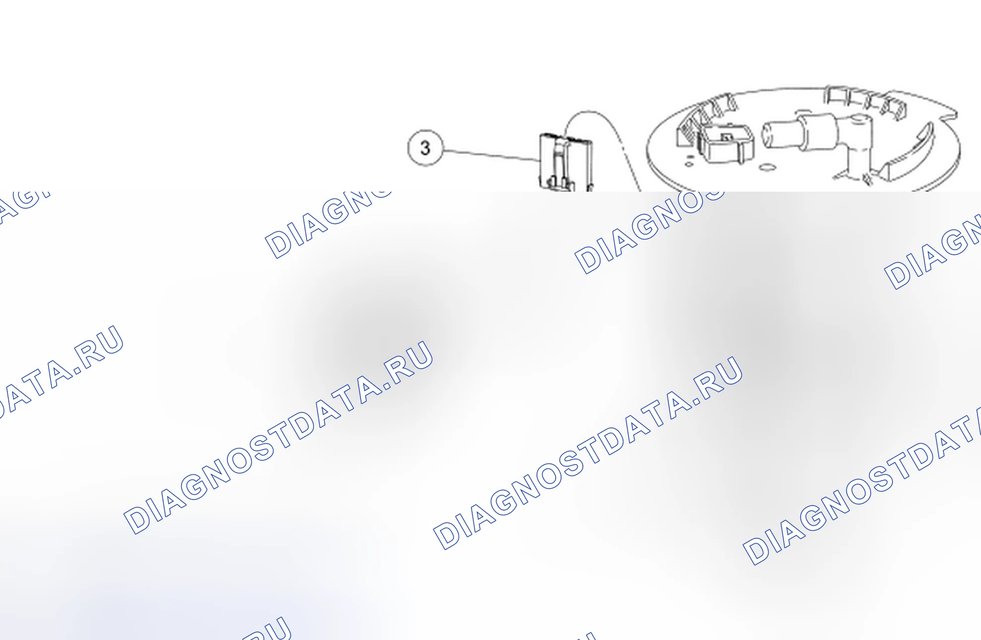 Рис. 5: Датчик уровня топлива. Hyundai Lafesta I рестайлинг
