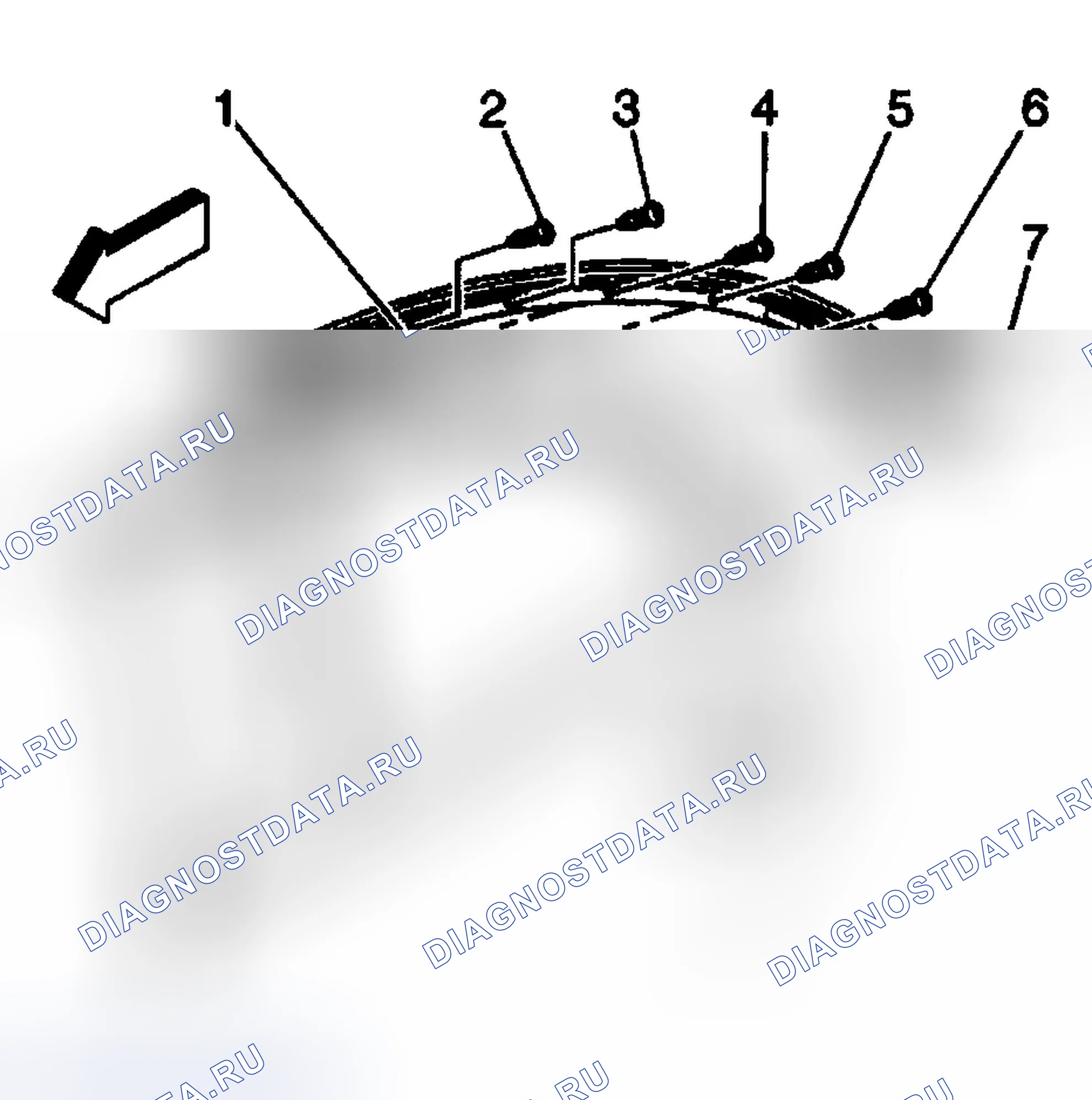 Рис. 296: Порядок демонтажа. Buick Park Avenue II рестайлинг