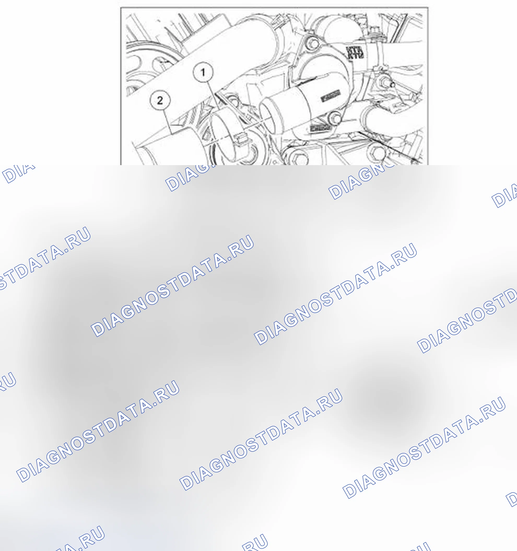 Рис. 3: Насос охлаждающей жидкости - 3,0 л (4V). Ford Escape I рестайлинг 2