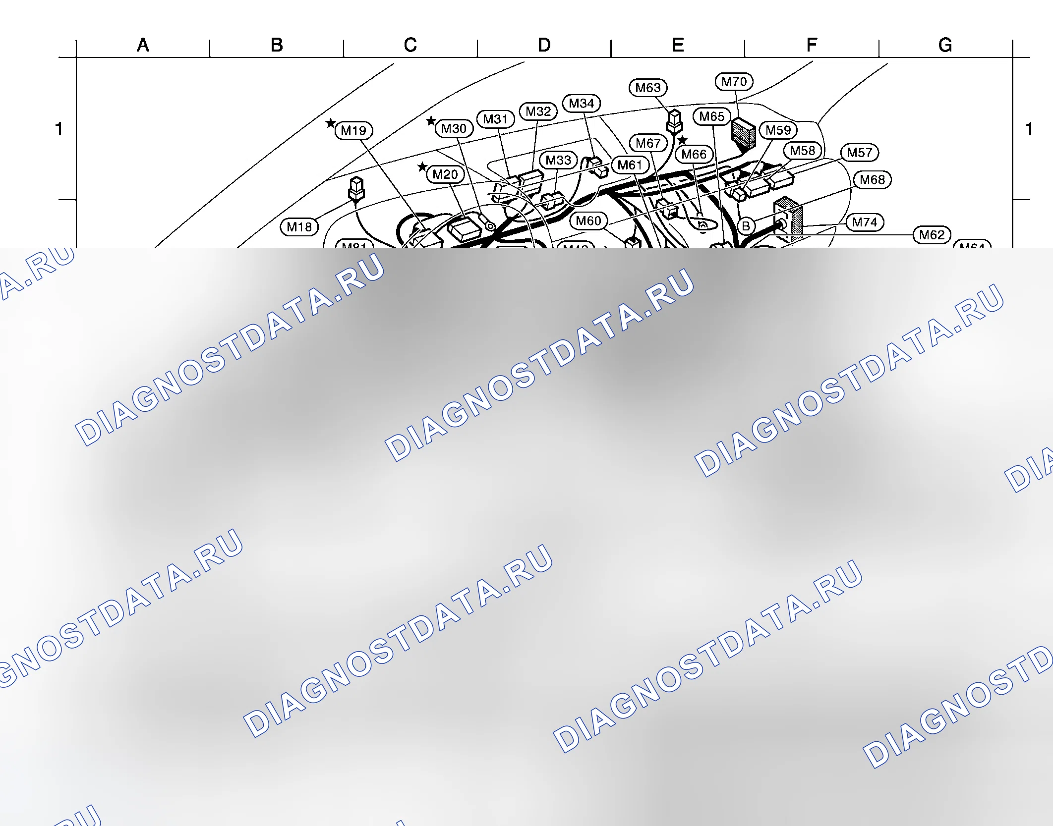 Рис. 205: ГЛАВНЫЙ ЖГУТ. Infiniti G35 III
