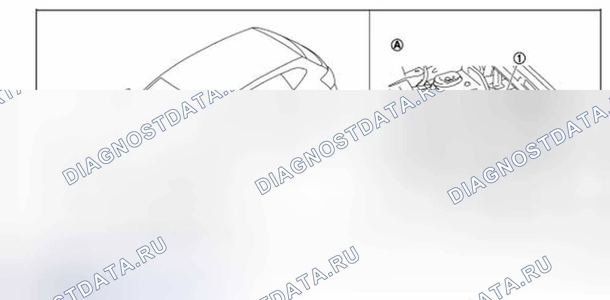 Рис. 99: Определение местоположения компонентов буферной системы сигналов. Honda Saber I