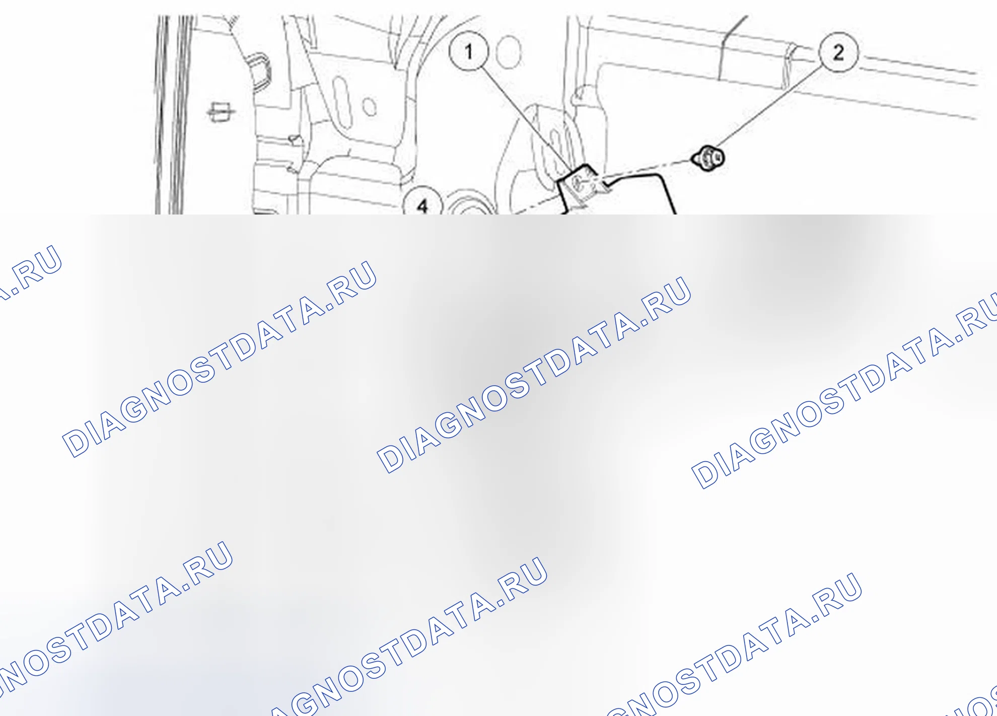 Рис. 47: Модуль помощи при парковке (PAM). Ford Flex I