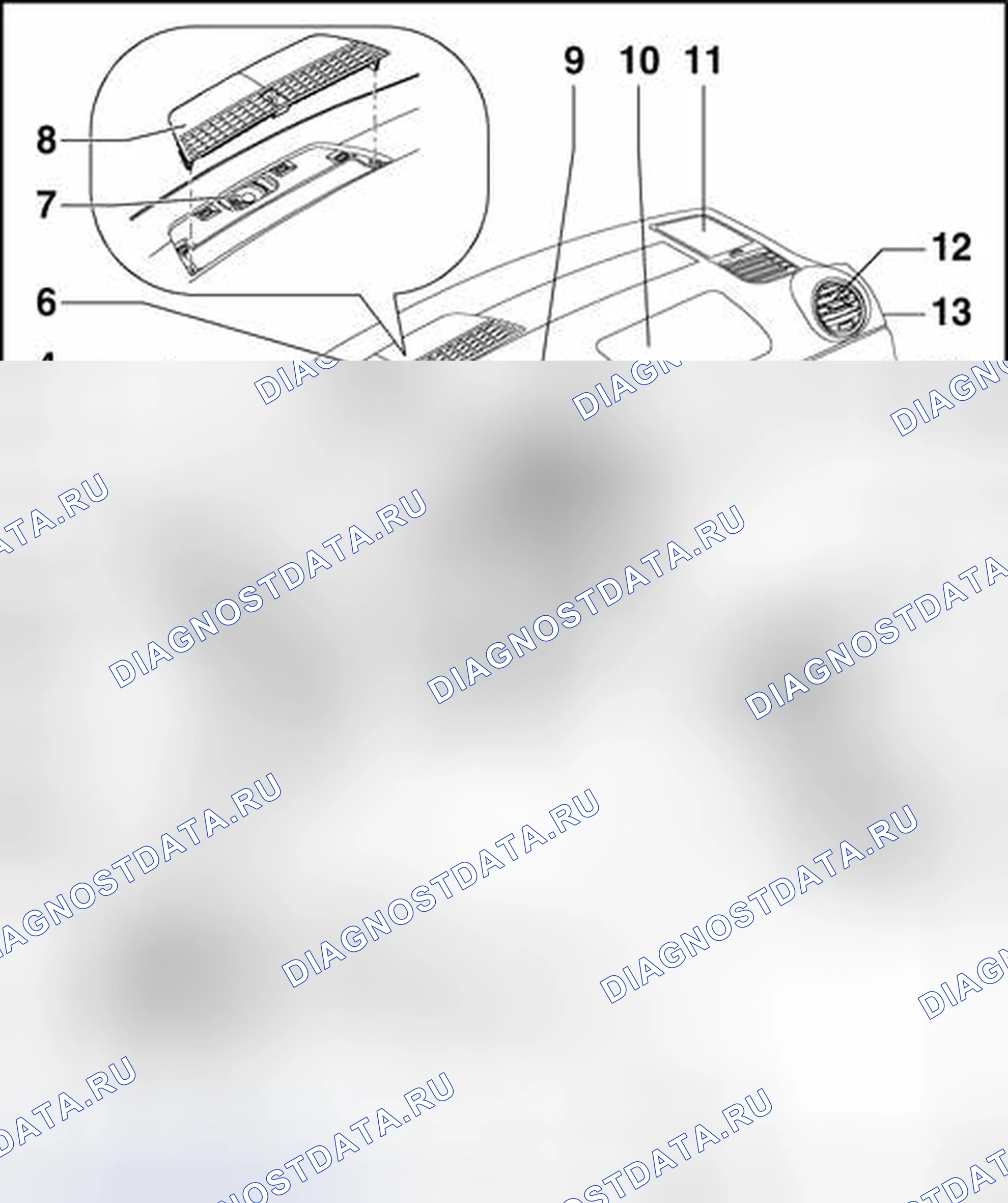 Рис. 167: Расположение компонентов, обзор сборки. Audi S4 B6