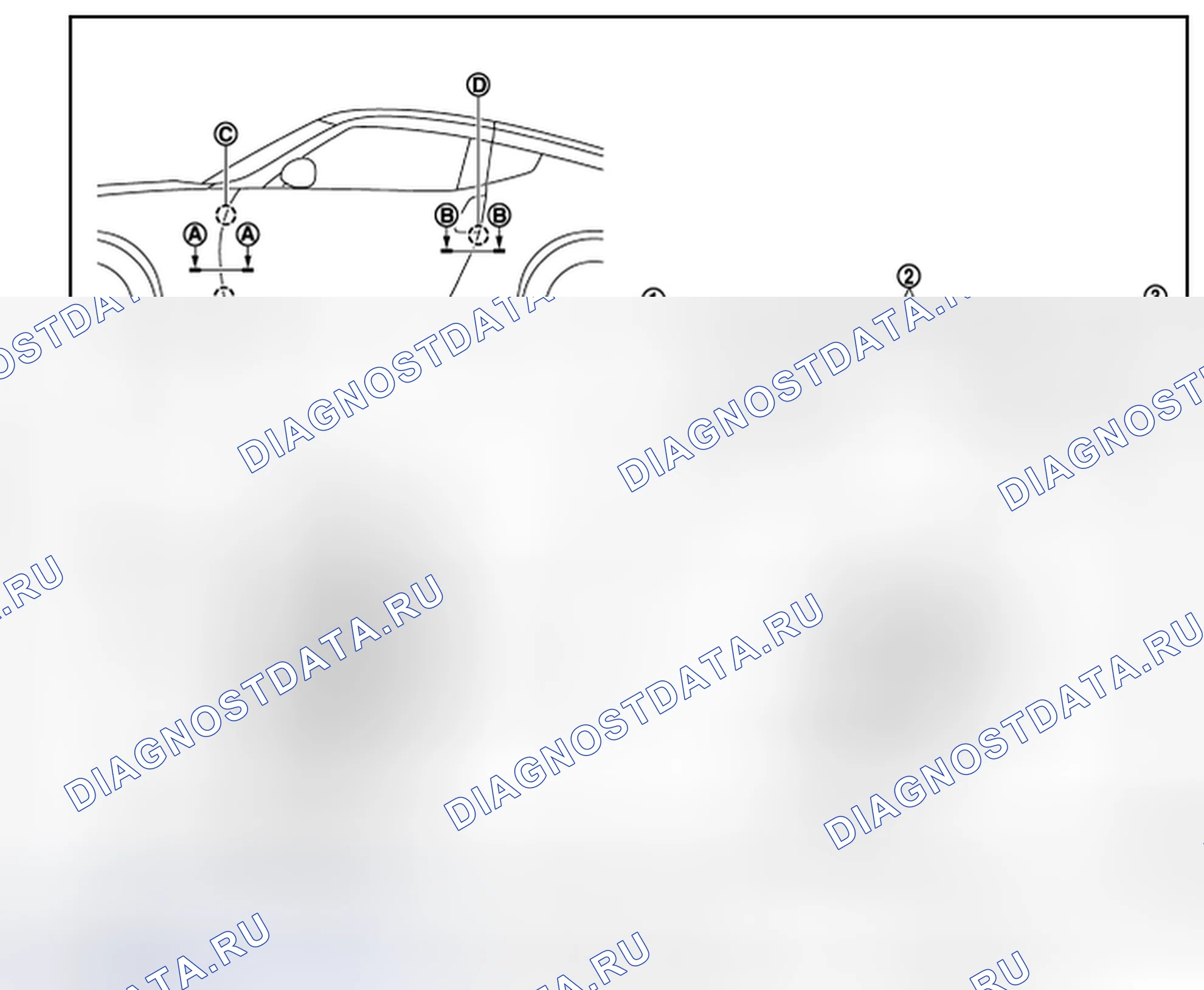 Рис. 64: ДВЕРЬ В СБОРЕ: Регулировка. Honda MDX I