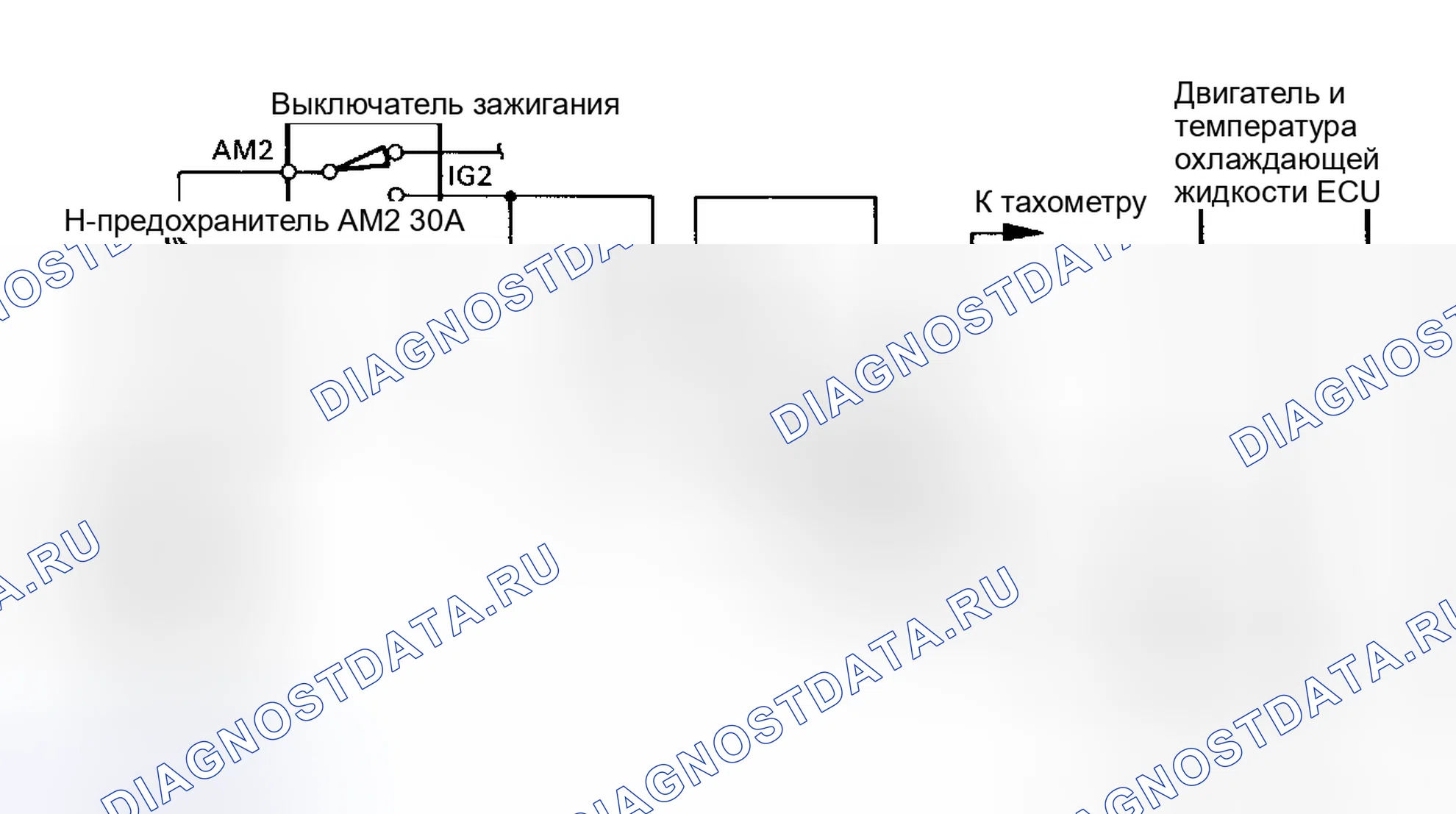 Рис. 39: Код 14/проверка № 3 Схема (4A-FE) Сигнал зажигания. Toyota Celica T180