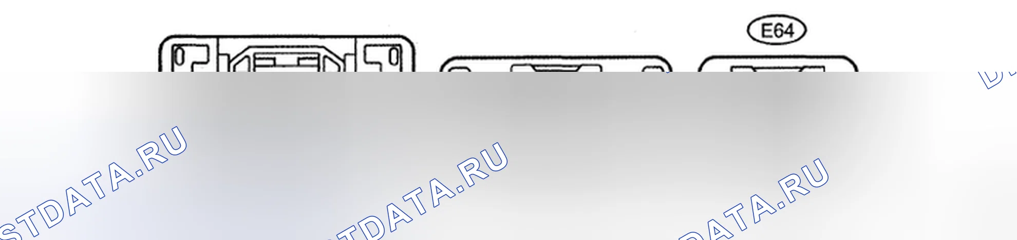 Рис. 96: Идентификация клемм разъема радиоприемника. Toyota RAV4 III