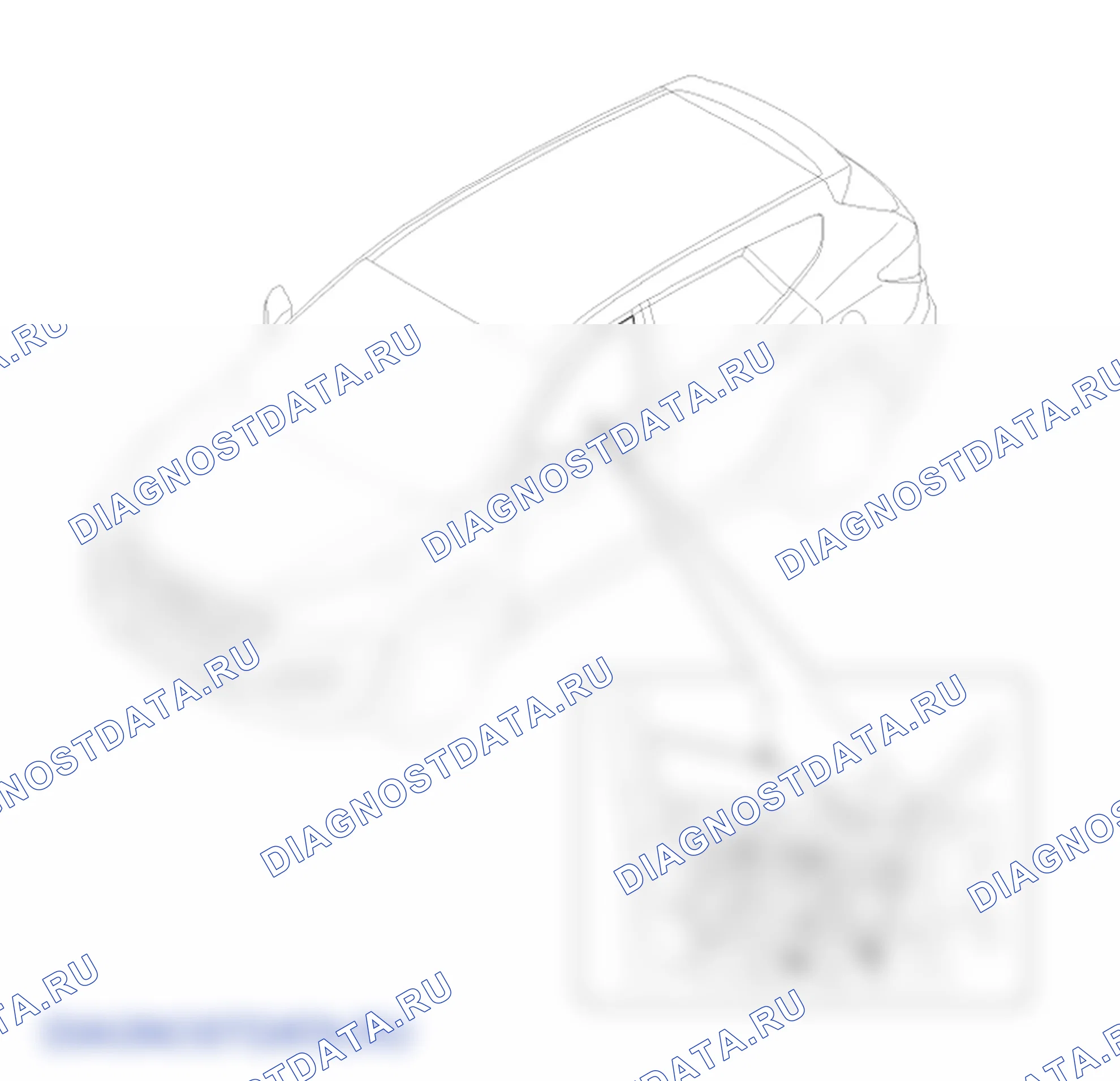 Расположение деталей стекла окна передней двери. Hyundai Santafe Sport DMA