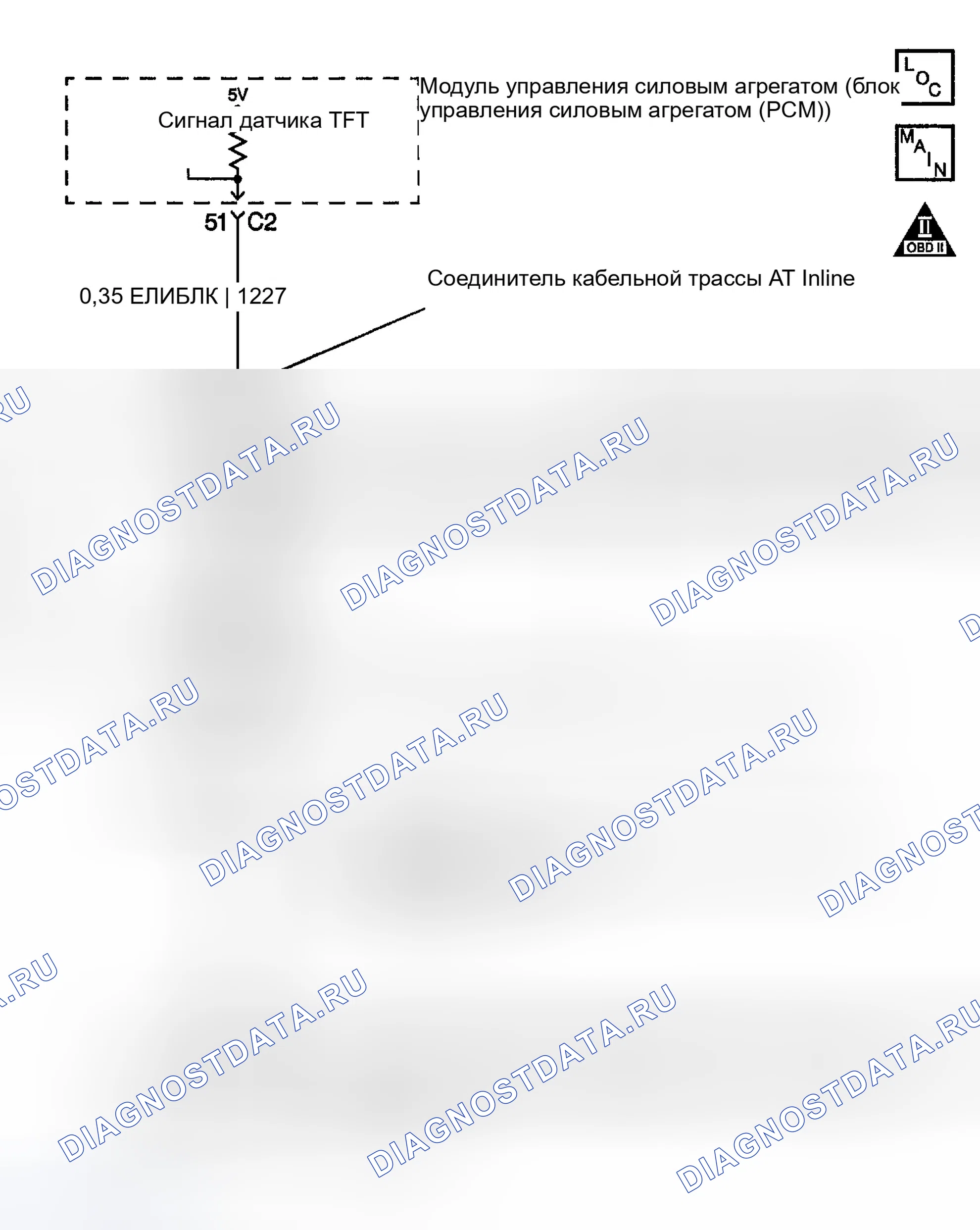 Рис. 997: расшифровка кода ошибки P0712: Низкое напряжение датчика TFT. GMC Sierra 1500 HD 