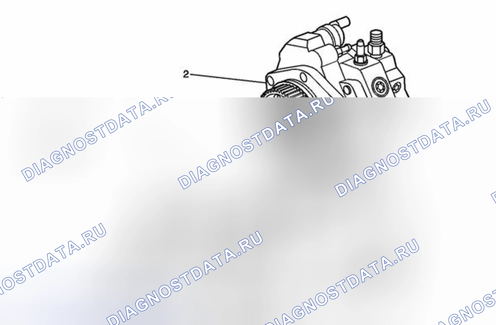 Рис. 178: Верхняя часть компонентов двигателя (6,6 л). Chevrolet Cab & Chassis Silverado 3500 GMT800 early