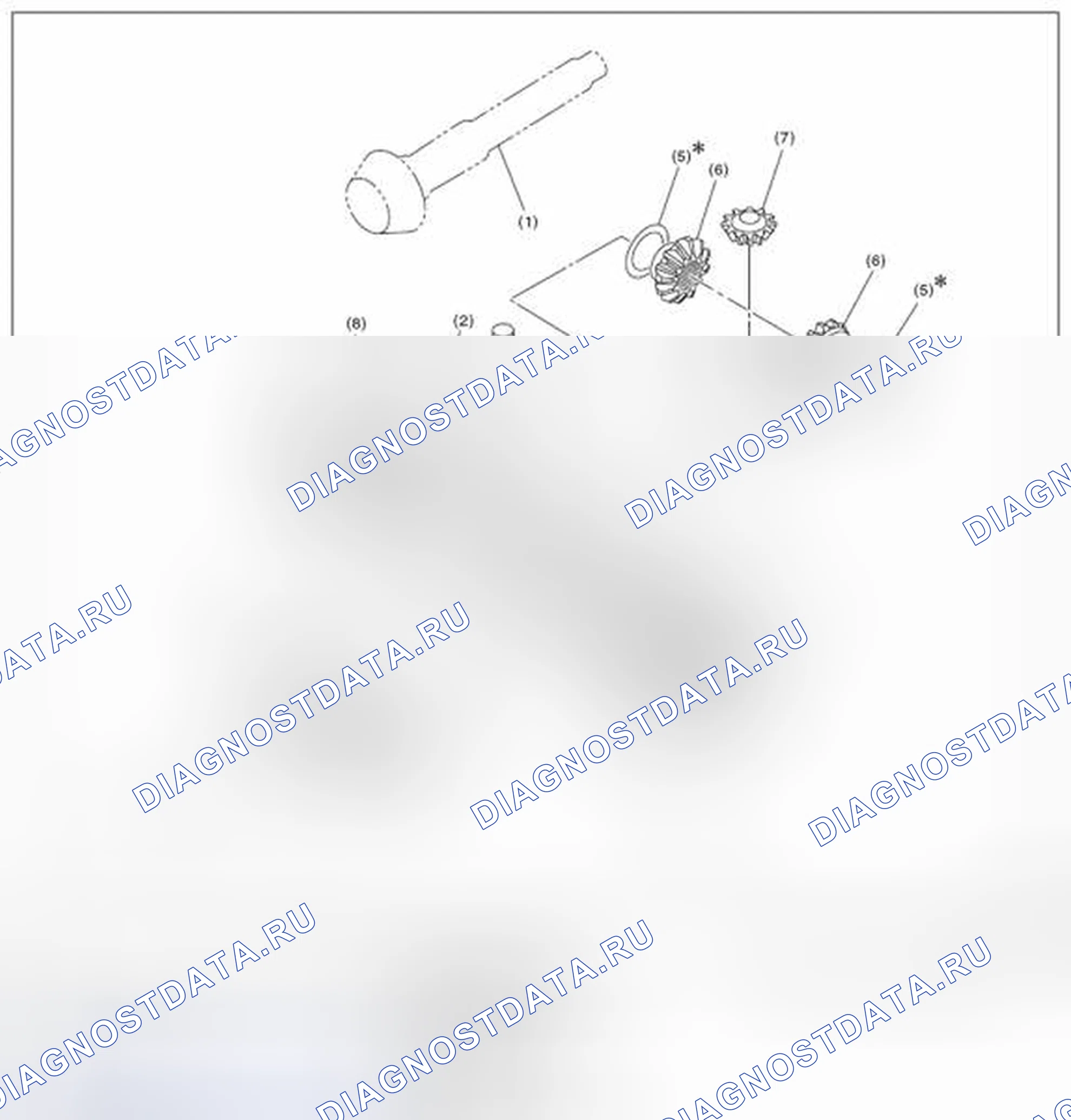 Рис. 319: ПЕРЕДНИЙ ДИФФЕРЕНЦИАЛ. Subaru Impreza GK
