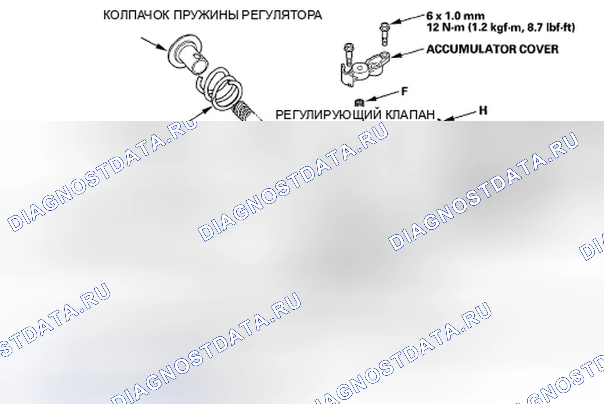 Рис. 389: Разборка, проверка и повторная сборка корпуса регулирующего клапана. Honda Fit I