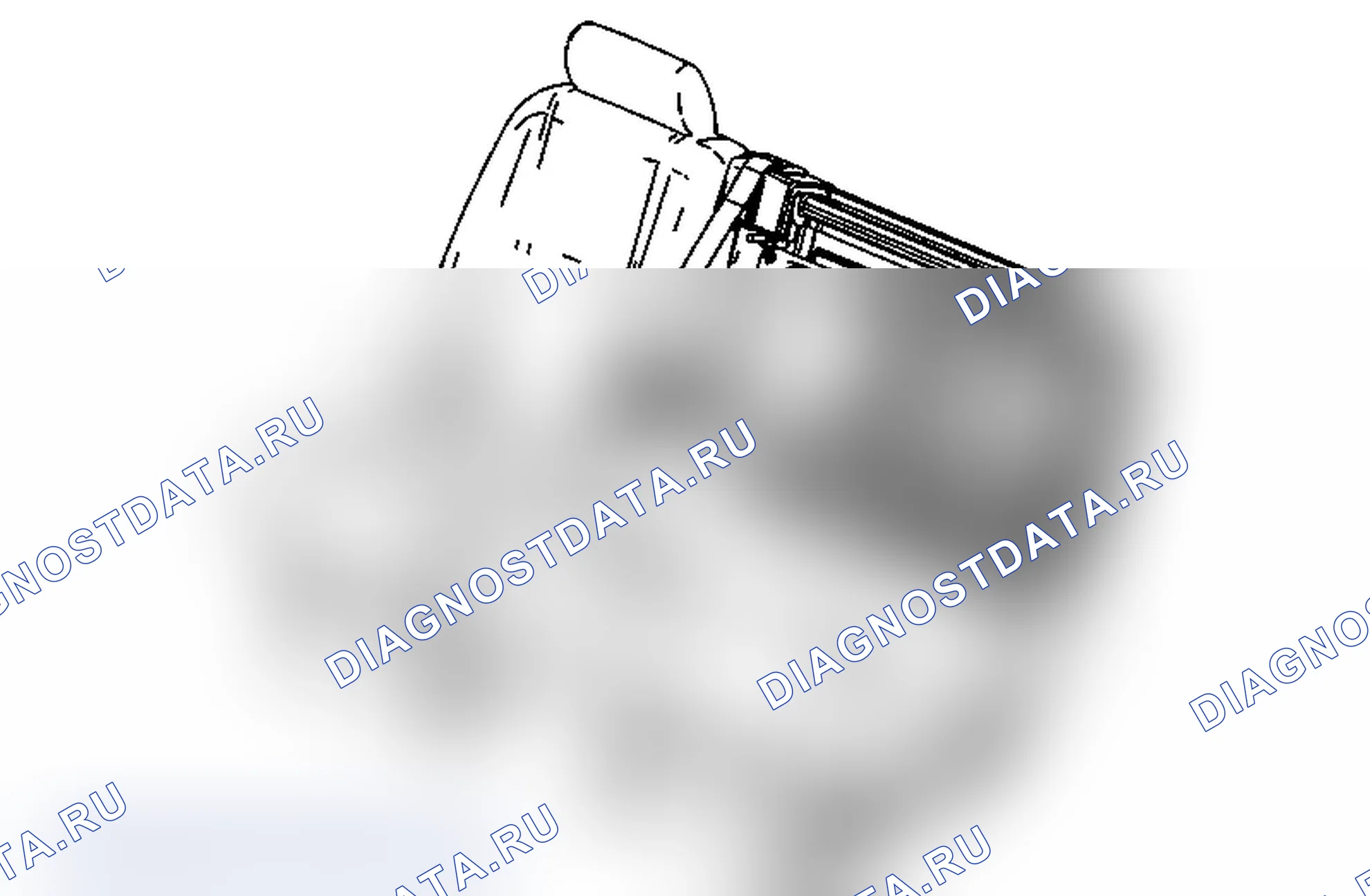 Рис. 38: Замена подлокотника заднего сиденья (Tahoe/Yukon/Escalade с раздельной скамьей). Chevrolet Tahoe III