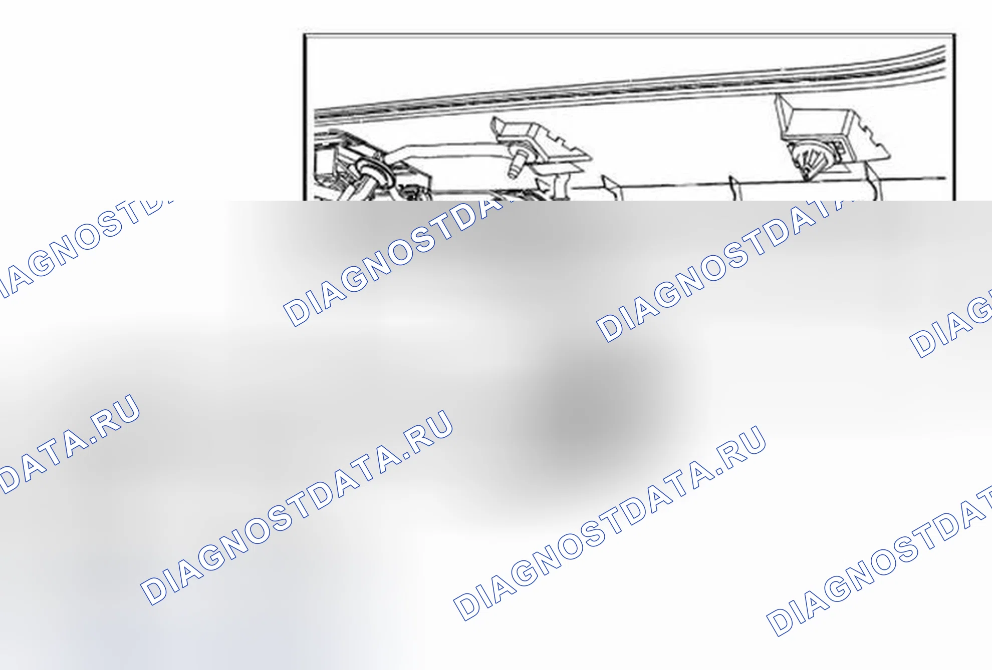Рис. 9: Замена сопла омывателя заднего окна (Encore). Buick Encore I
