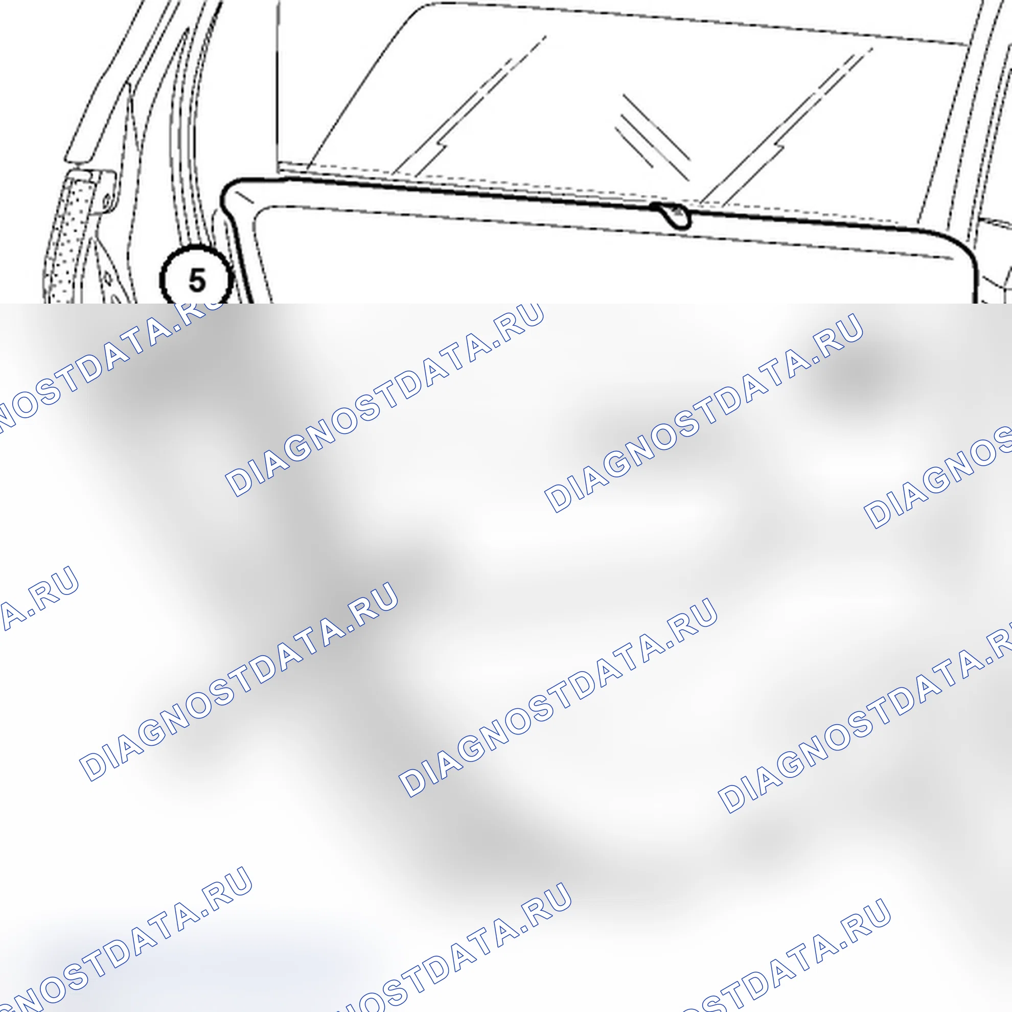 Облицовка задней боковой двери. Renault Scenic II