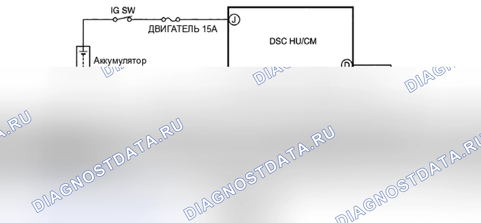 Рис. 29: расшифровка кода ошибки B1317, B1318 [КОНТРОЛЬ ДИНАМИЧЕСКОЙ УСТОЙЧИВОСТИ (DSC)]. Mazda MX-5 NC рестайлинг