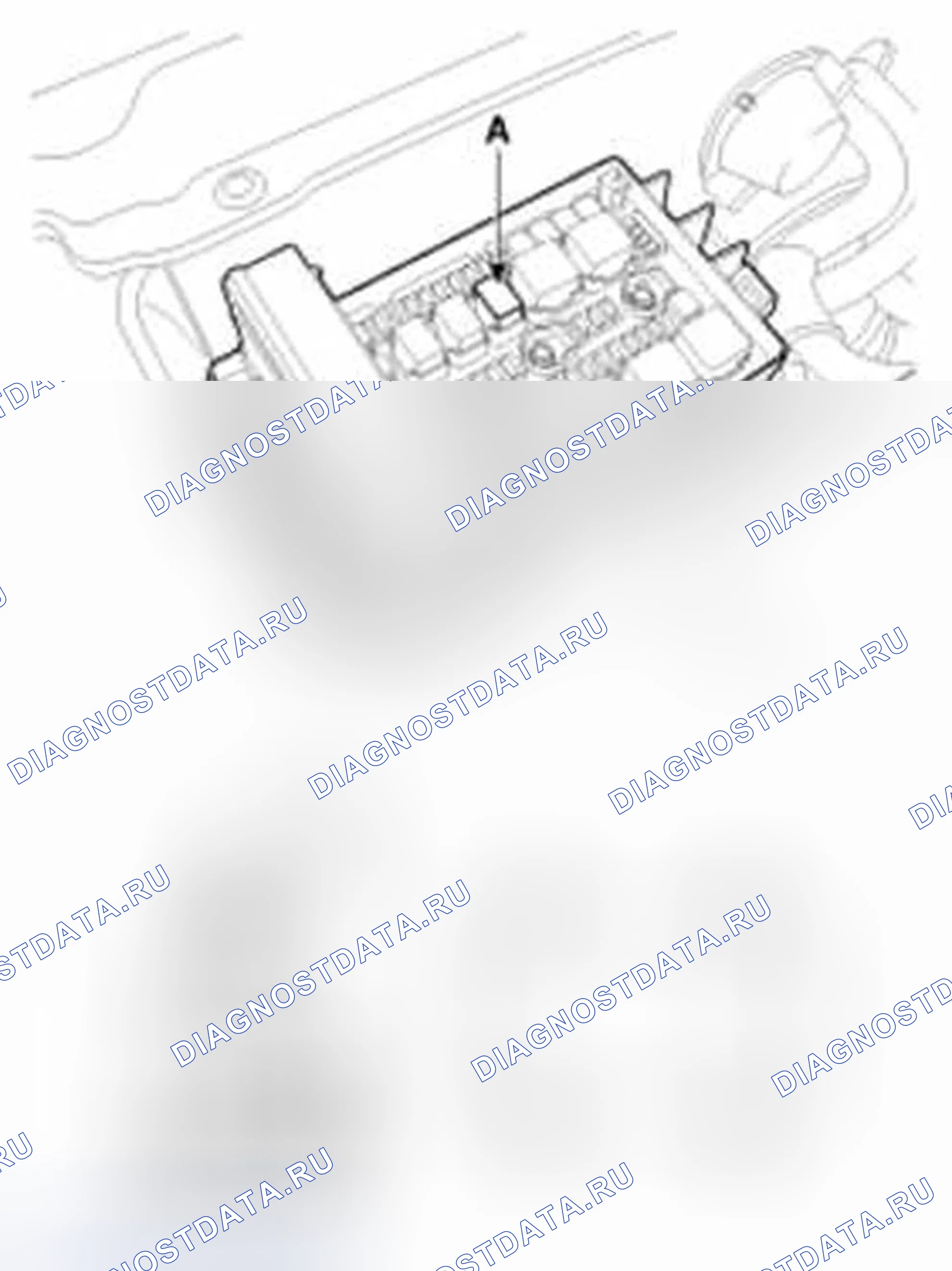 Рис. 4: Проверка сигнального реле. Hyundai Equus II